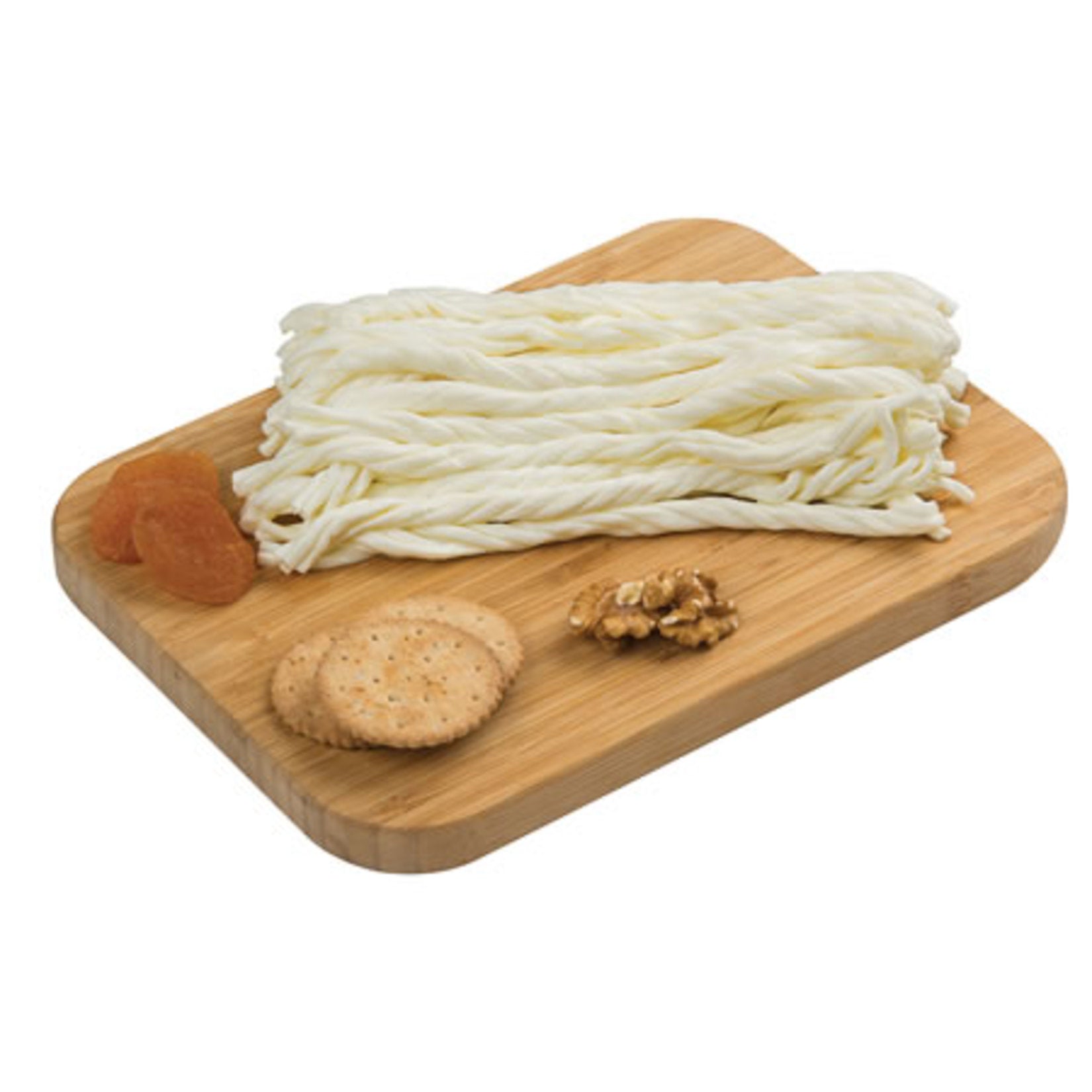 Muratbey Burgu Cheese is a traditional braided Turkish cheese known for its firm texture and mildly salty, milky flavor.