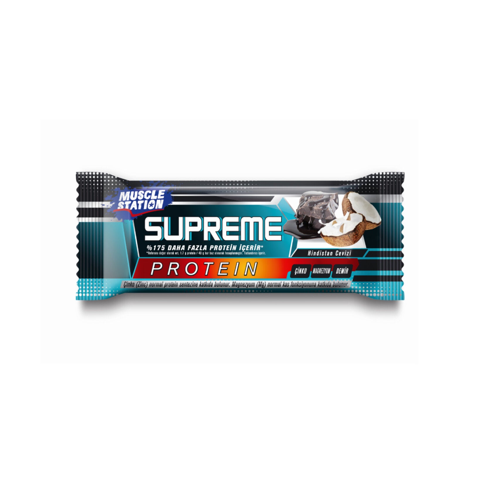 Muscle Station Supreme Coconut Protein Bar brings you a delicious way to refuel with clean energy.