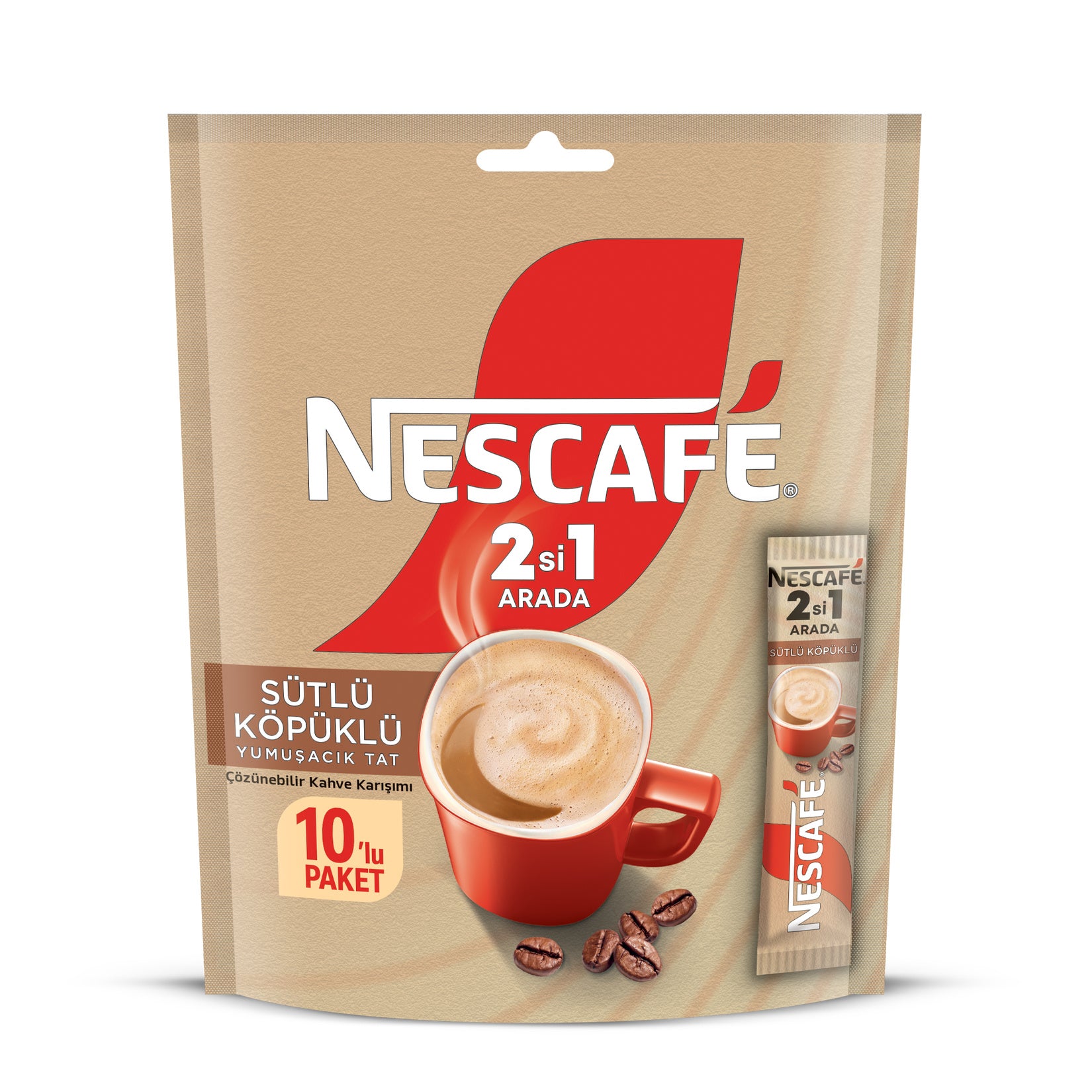 nescafe 2-in-1 milk and foam instant coffee