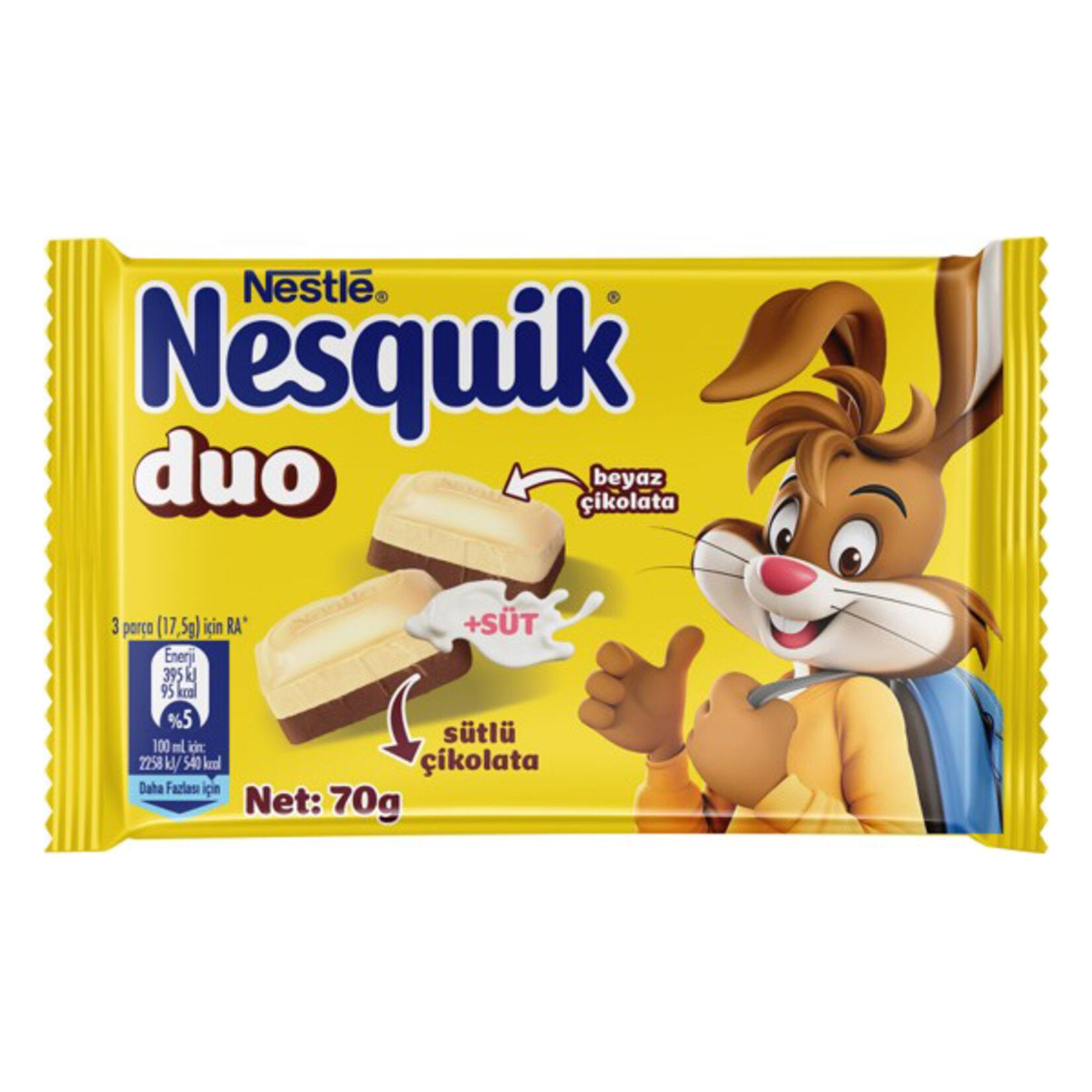 Nesquik Duo Chocolate Squares bring together the best of both worlds—creamy white chocolate and rich
