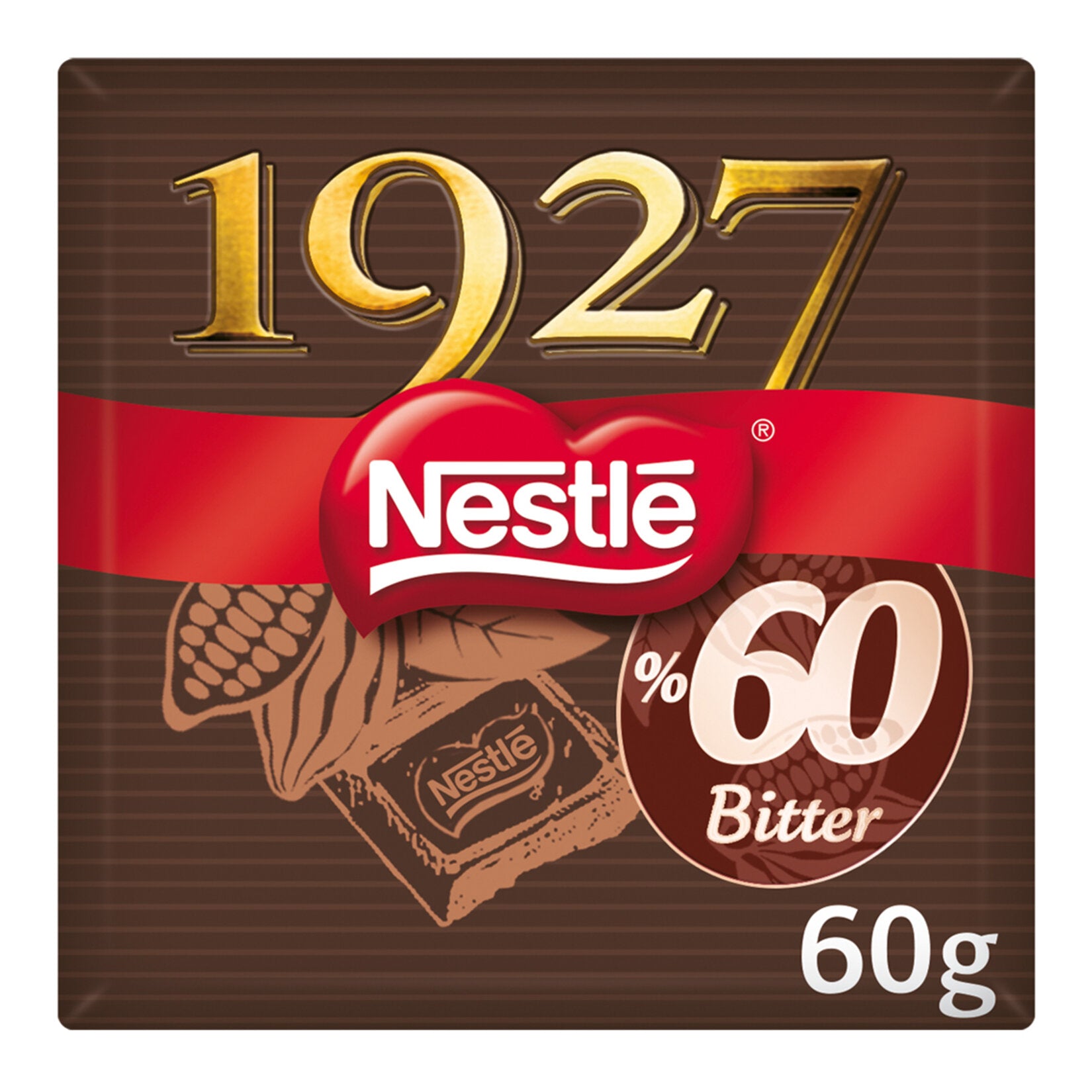 Nestle 1927 60% Dark Chocolate Bar brings you the rich, bold taste of premium dark chocolate crafted in Türkiye.