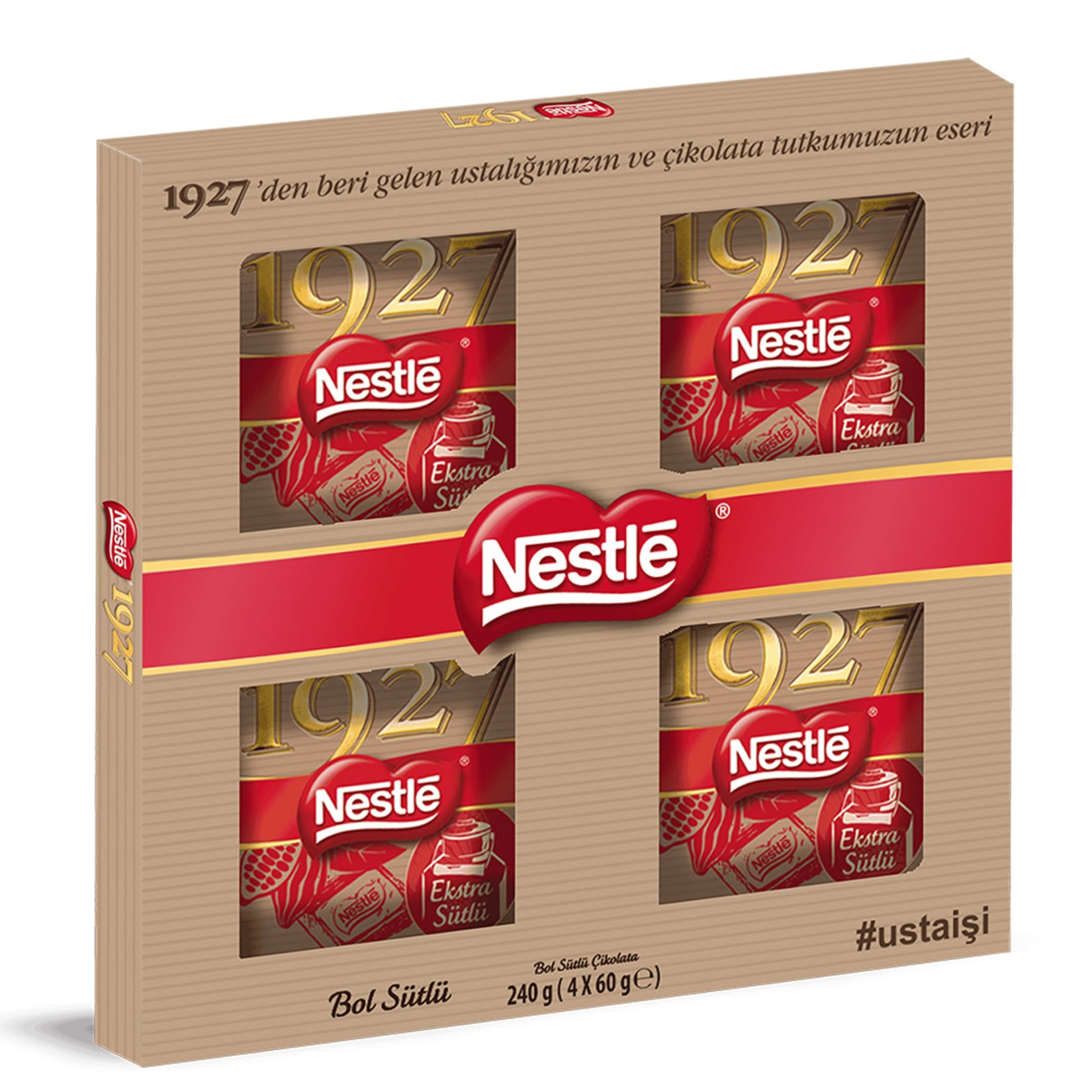 Nestle 1927 Extra Milky Chocolate brings the smooth, creamy taste of classic Turkish milk chocolate to your home.
