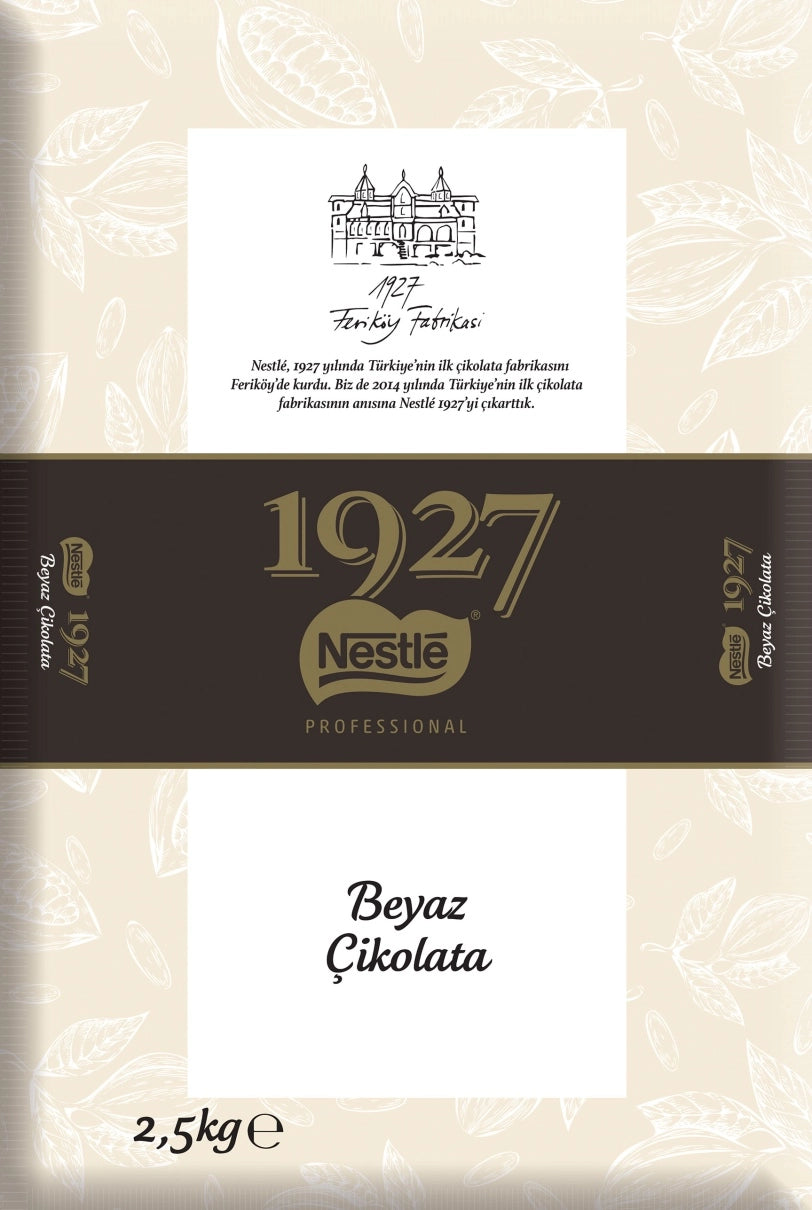 Nestle 1927 White Couverture Chocolate is a premium-quality white chocolate block specially developed for professional pastry chefs and chocolatiers.