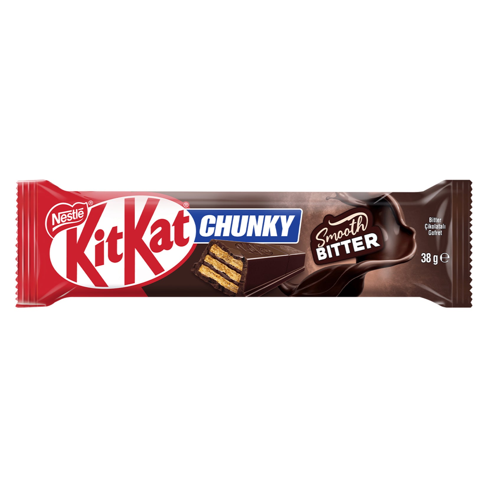 Nestle Kit Kat Chunky Dark Chocolate Bar brings a bold twist to the classic crispy wafer treat.