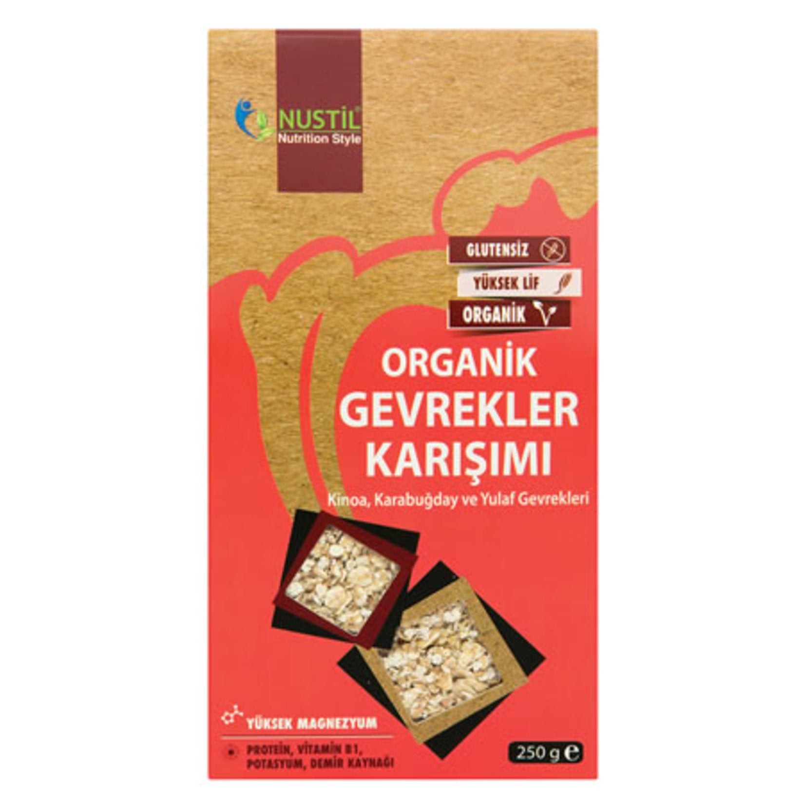 Nustil Organic Gluten Free Cereal Mix is a light and nourishing breakfast blend made with carefully selected organic grains.