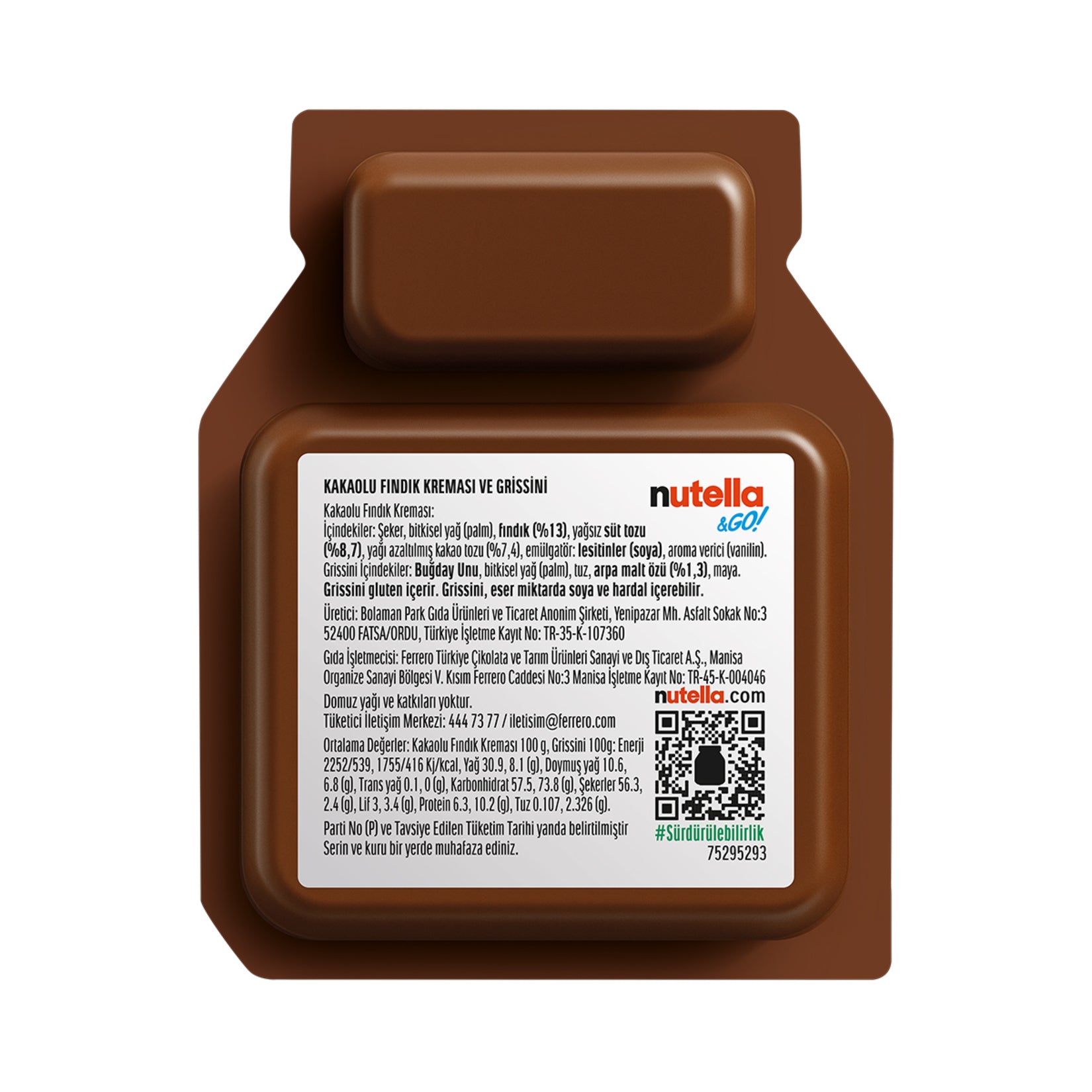 Nutella & Go Hazelnut Cocoa Spread with Grissini brings together the creamy taste of Nutella’s famous hazelnut cocoa spread and crispy Italian-style breadsticks in one convenient snack pack.