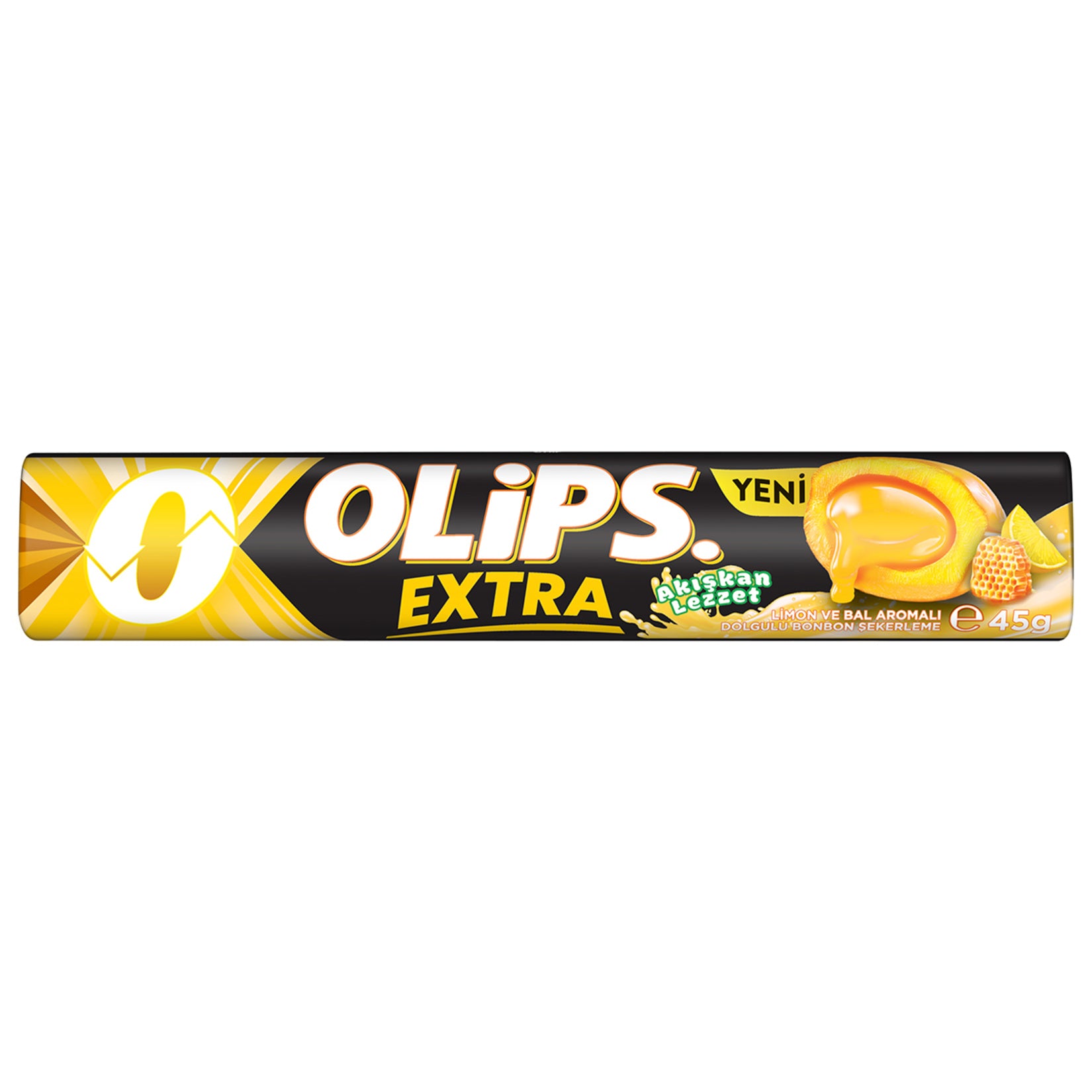 Olips Extra Lemon & Honey Filled Bonbon Candy combines the refreshing taste of lemon with a smooth honey-filled center for a balanced sweet and tangy treat.