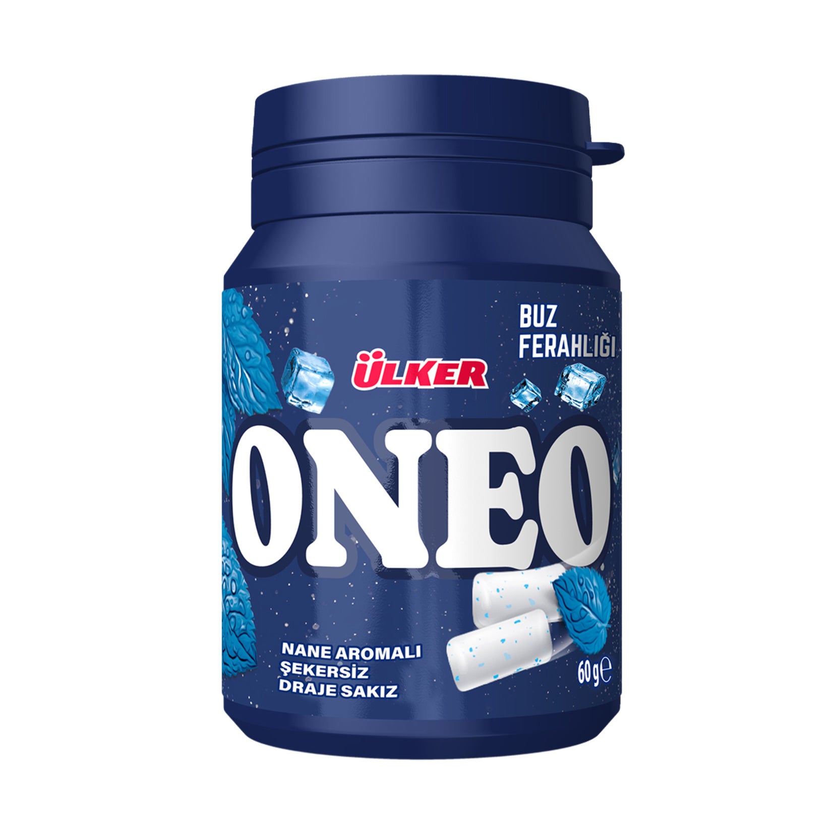 Oneo Mint Flavored Bottle Dragee Gum brings you a refreshing burst of mint in every chew.