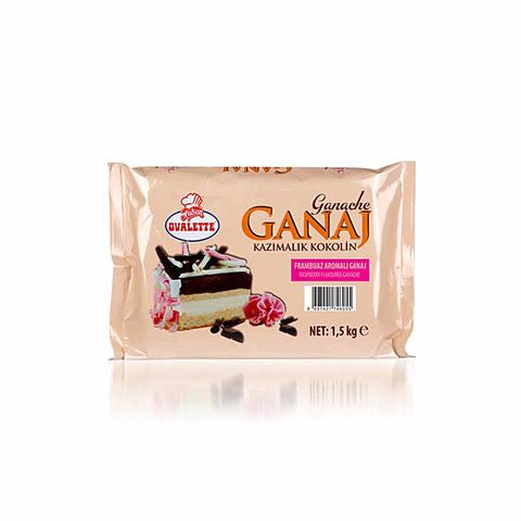 OVALETTE Raspberry Ganache is a professional-quality ganache specially developed for cake decoration, coating, and chocolate shaving applications.