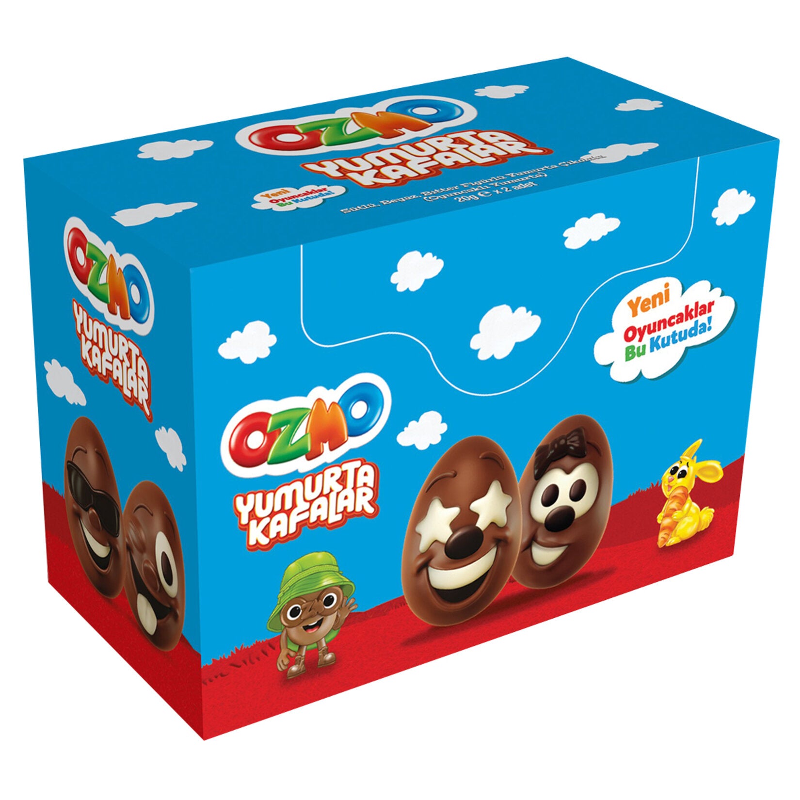 Bring a smile to snack time with Ozmo Egg Faces – a fun and delicious treat that combines milk, dark, and white chocolate in one playful egg-shaped package.