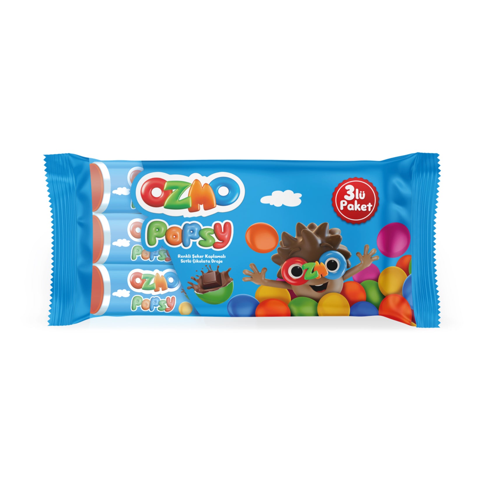 Ozmo Popsy Multipack brings colorful fun and creamy chocolate together in one playful treat.