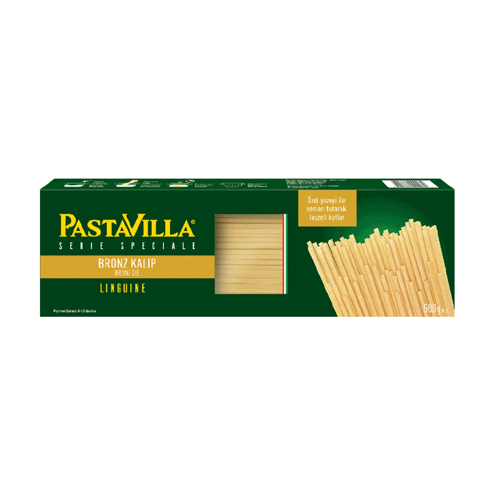 Pastavilla Bronz Kalip Linguini brings the taste of traditional Italian-style pasta with a Turkish twist.