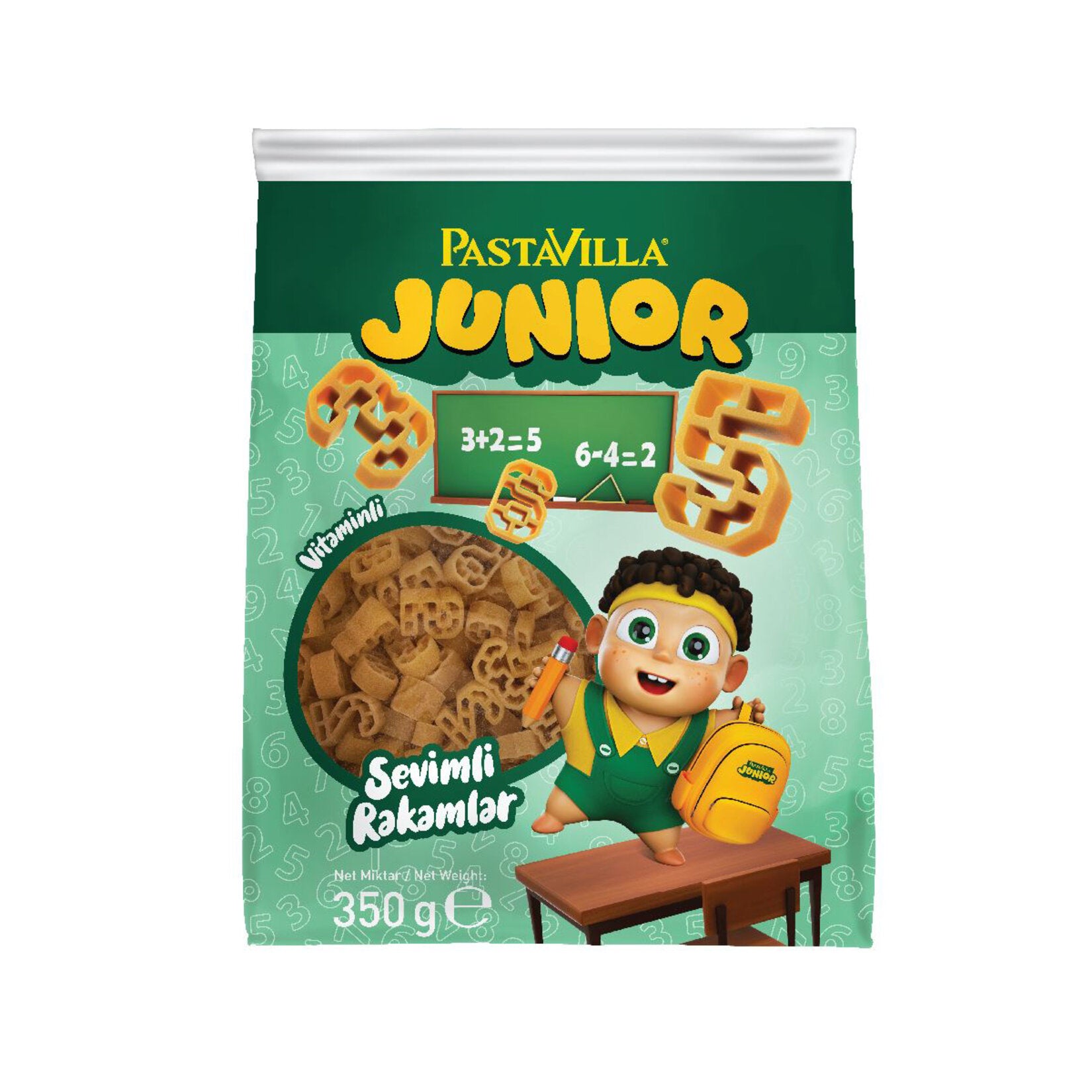 Make mealtime fun and educational with Pastavilla Junior Cute Numbers Pasta.