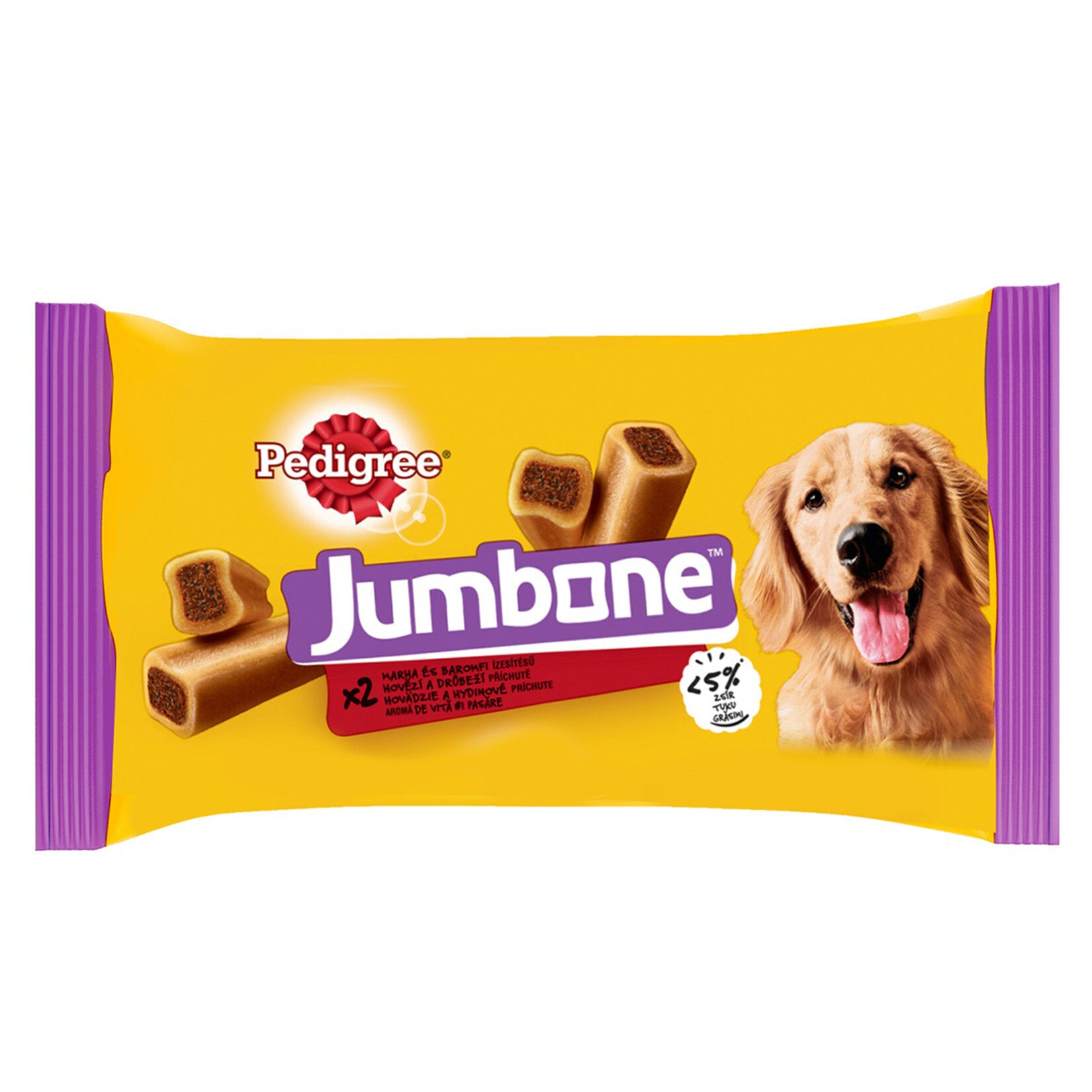 Pedigree Jumbone Beef Dog Treat is a flavorful chew designed to reward your dog while supporting daily oral care.