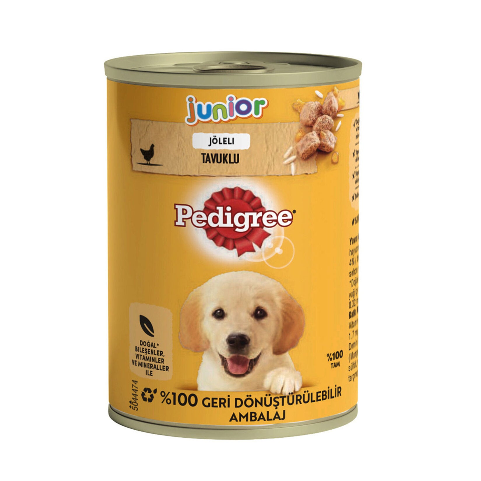 Pedigree Puppy Wet Dog Food 400 g is specially prepared to meet the daily nutritional needs of growing puppies.
