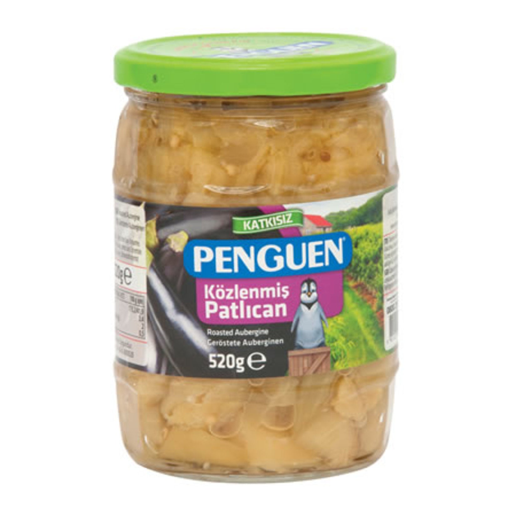 Penguen Kozlenmis Eggplant brings the rich, smoky flavor of fire-roasted eggplant straight from Türkiye to your kitchen.