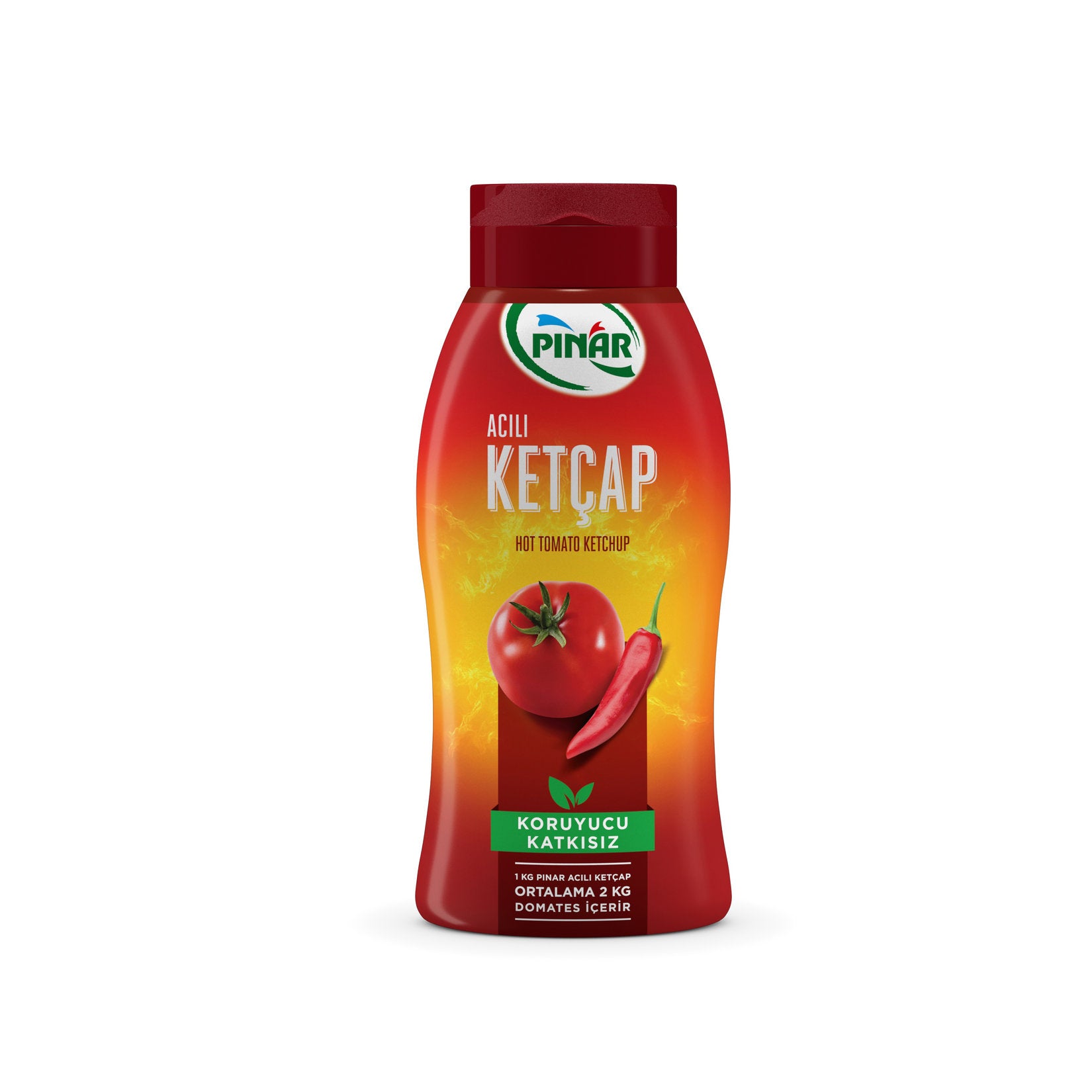 Pınar Acılı Ketçap brings bold tomato flavor with a spicy kick to your favorite meals.