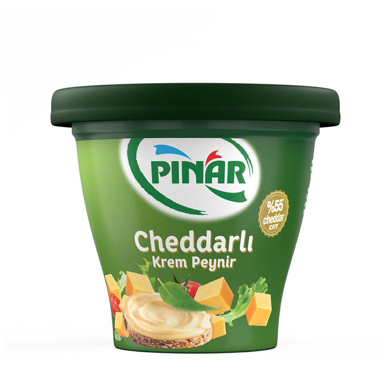 Pinar Krem Peynir Cheddarli Cream Cheese brings together the smooth texture of classic Turkish cream cheese with the rich, savory taste of cheddar.