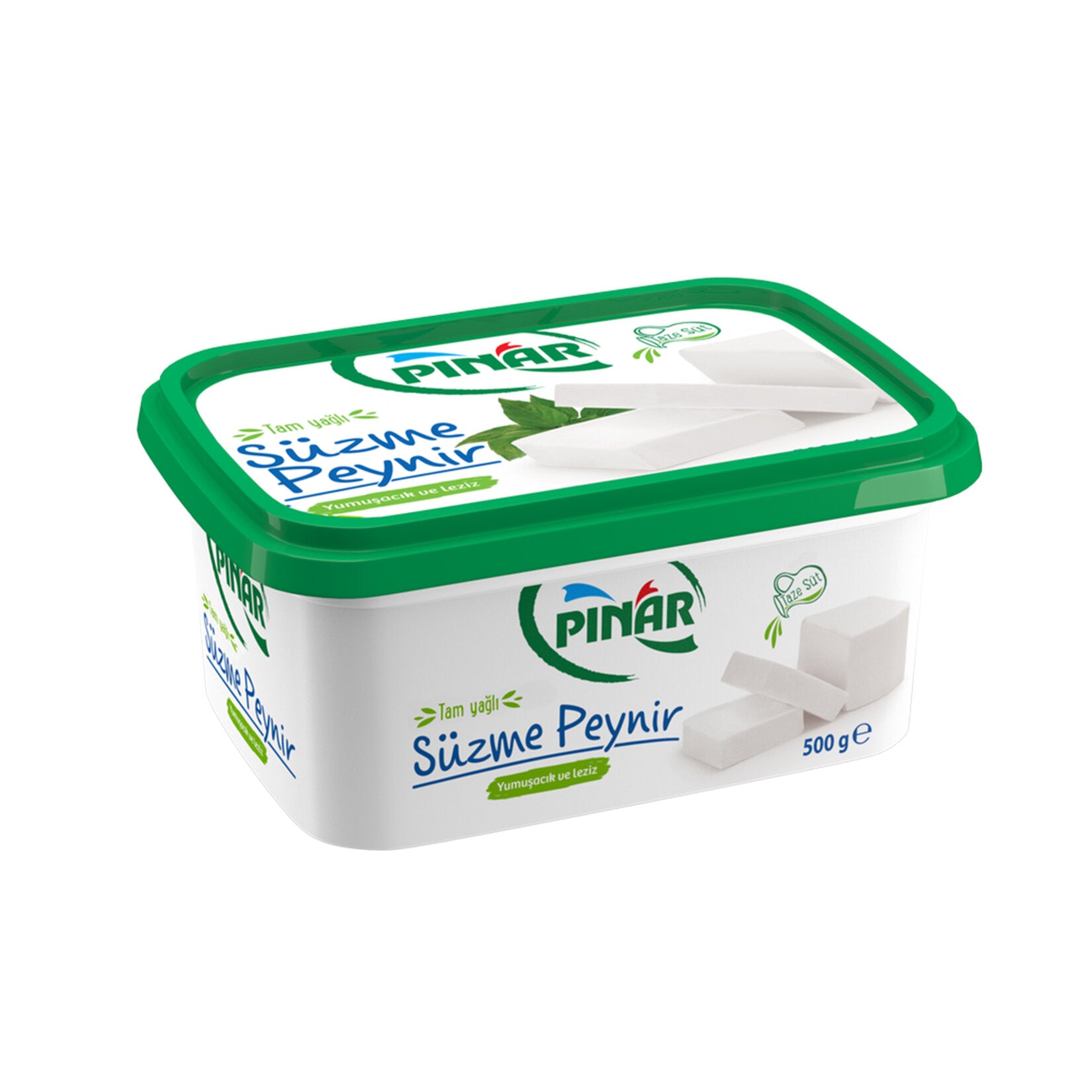 Pınar Süzme Peynir is a smooth, creamy strained white cheese made from pasteurized cow’s milk.