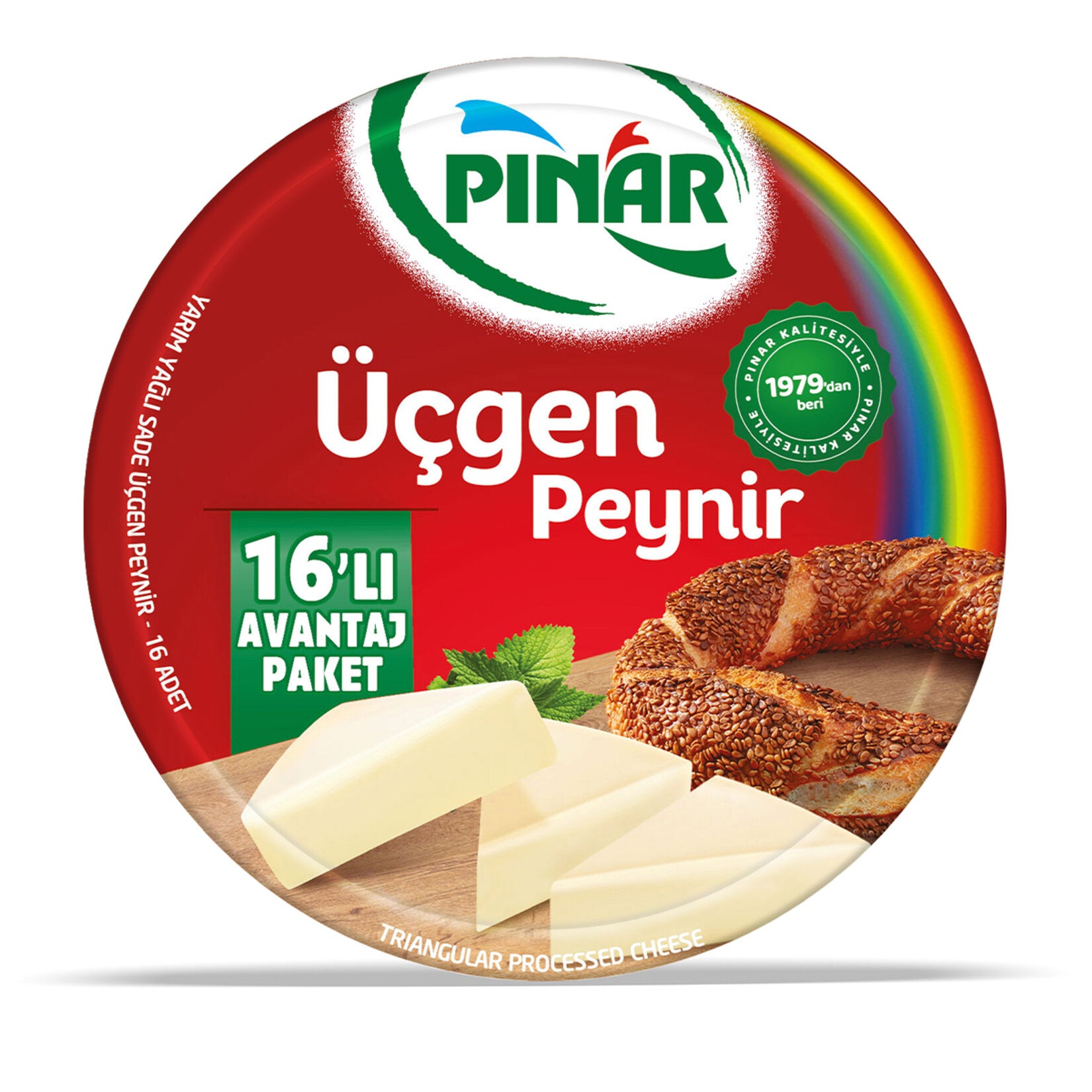 Pınar Triangle Cheese is a creamy, smooth processed cheese designed for everyday breakfasts and quick snacks.