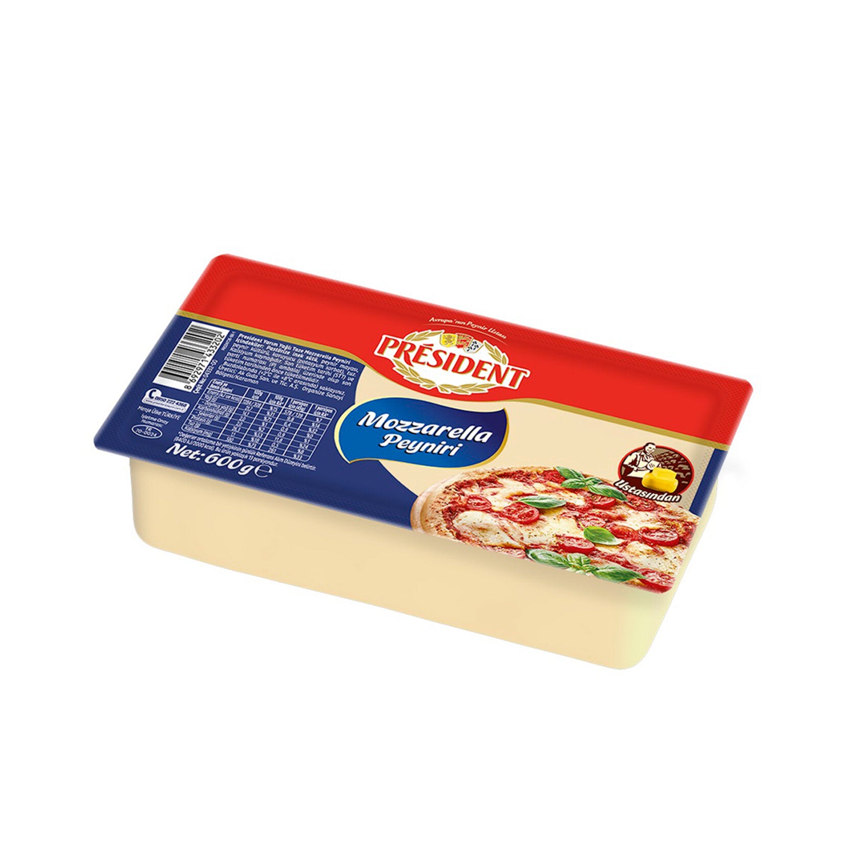 President Mozzarella Cheese brings smooth texture and mild, milky flavor to your kitchen.