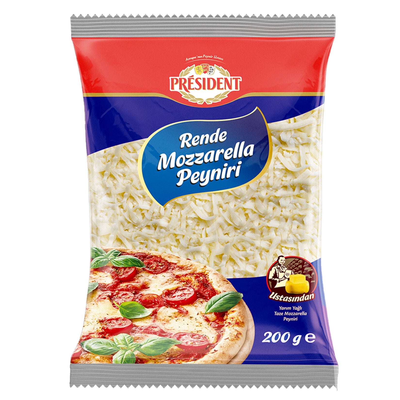 President Rende Mozzarella Cheese brings smooth texture and mild, milky flavor to your favorite recipes.