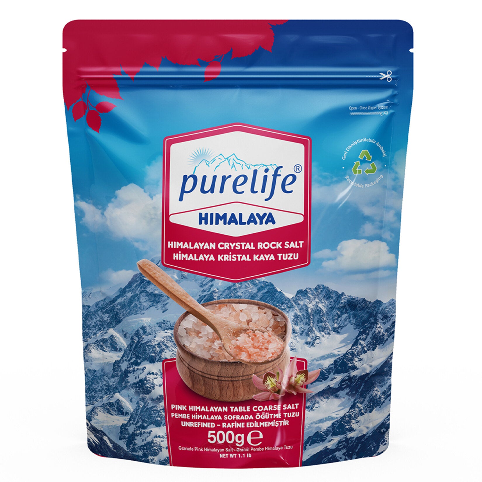 Purelife Himalayan Pink Salt Grinder brings natural mineral-rich salt crystals straight to your table.