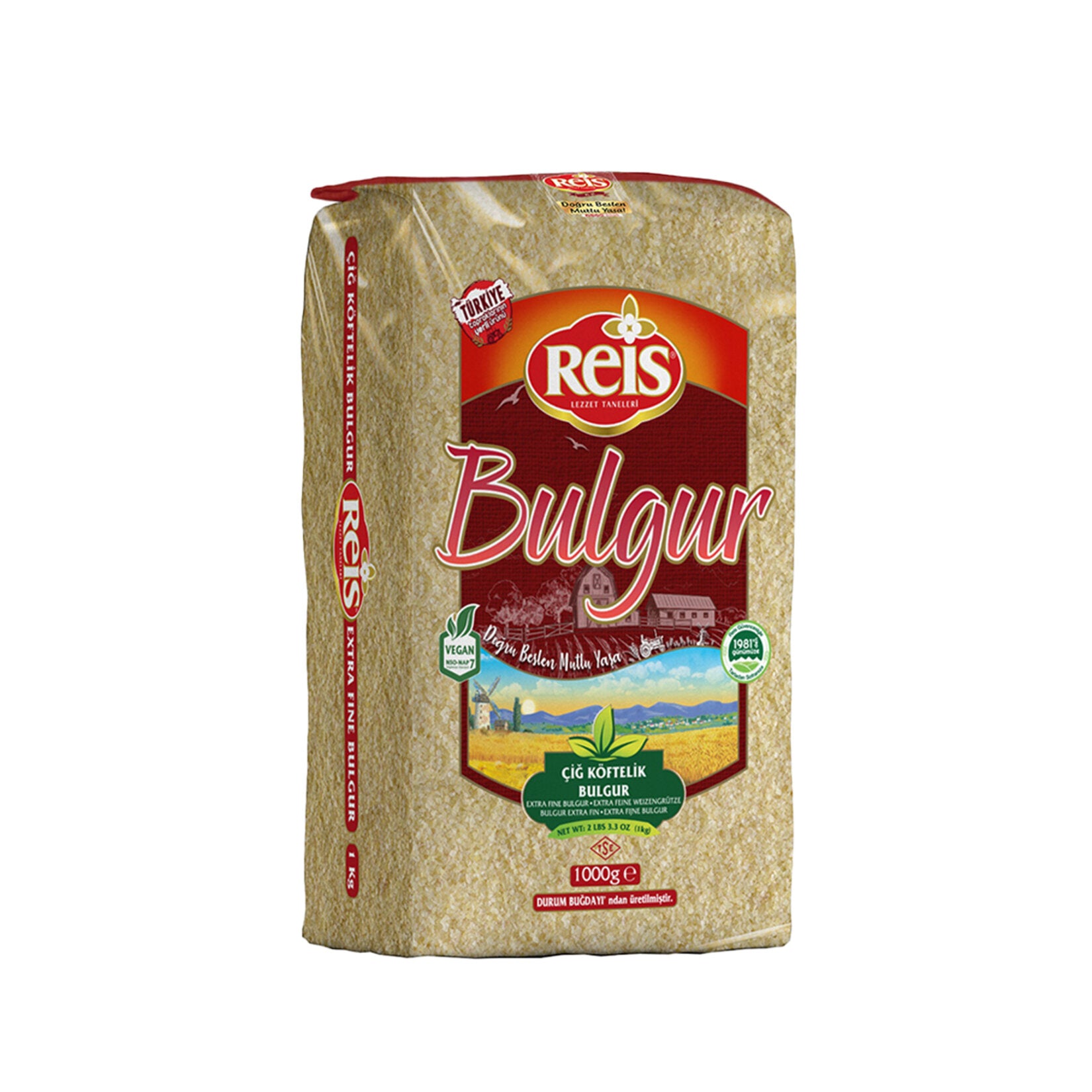 Reis Cig Koftelik Bulgur is a premium fine bulgur specially crafted for making traditional Turkish cig kofte.