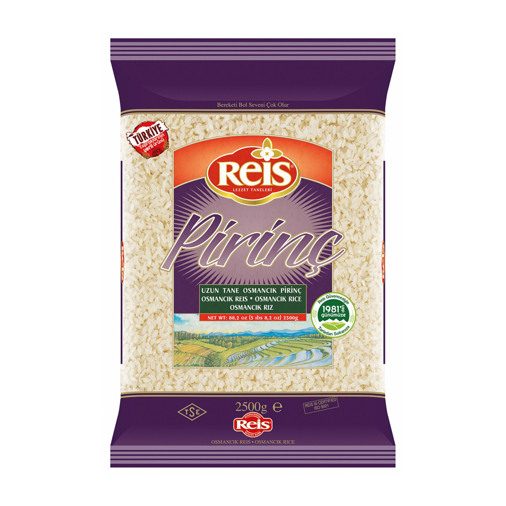 Reis Osmancik Rice is a premium-quality long-grain rice variety grown in Türkiye, known for its fluffy texture and ability to absorb flavors beautifully.