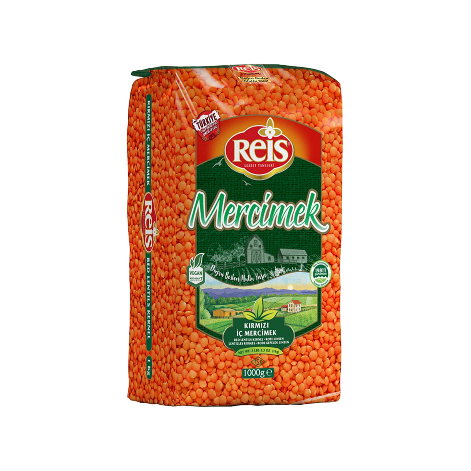 Reis Red Lentils are a staple in Turkish kitchens, known for their quick cooking time and rich, earthy flavor.