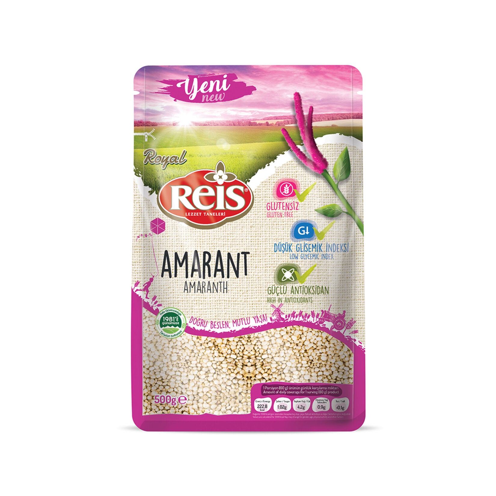 Reis Royal Amaranth is a nutrient-packed superfood sourced from the fertile lands of Türkiye.