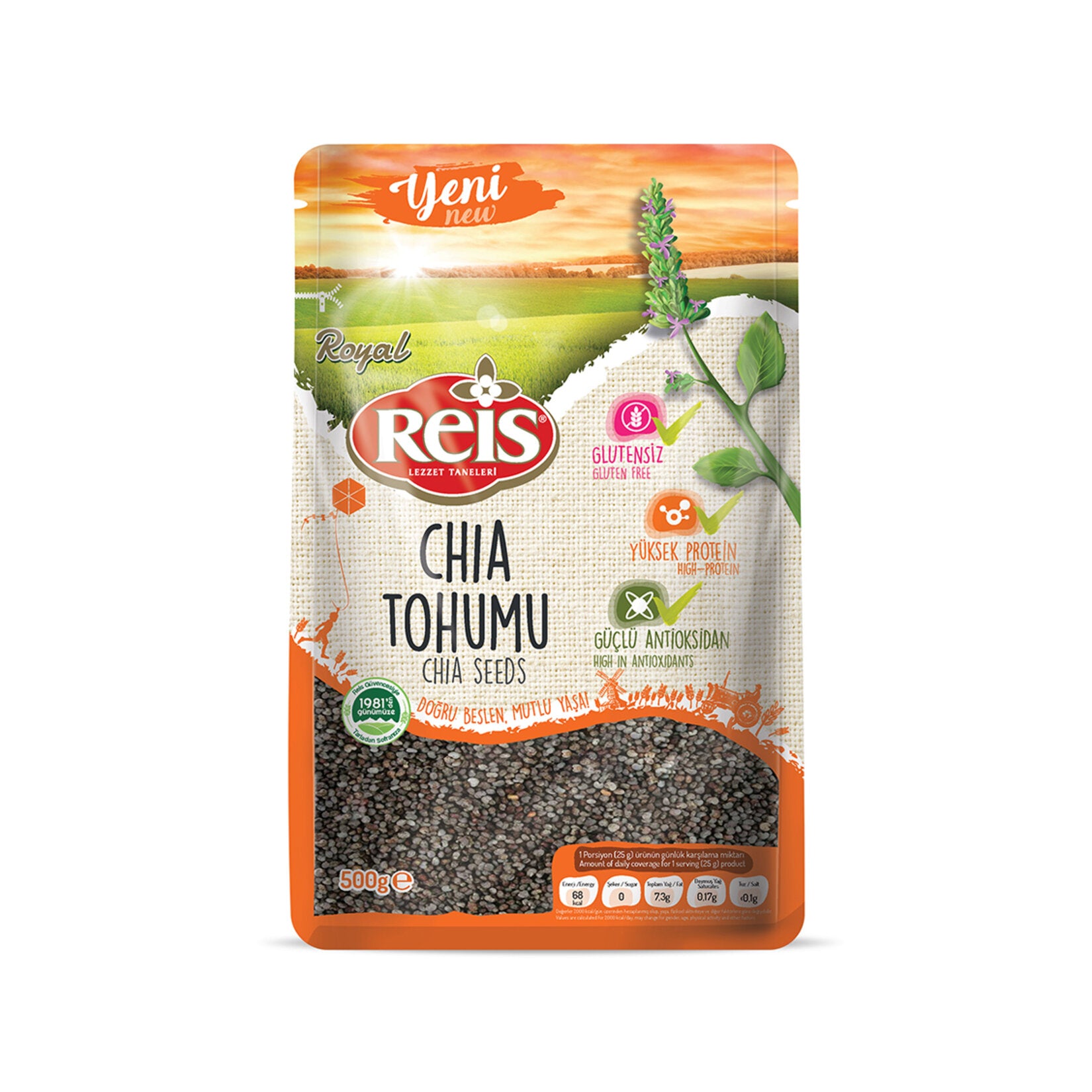 Reis Royal Chia Seeds are a nutrient-packed superfood sourced directly from premium-quality chia seeds.