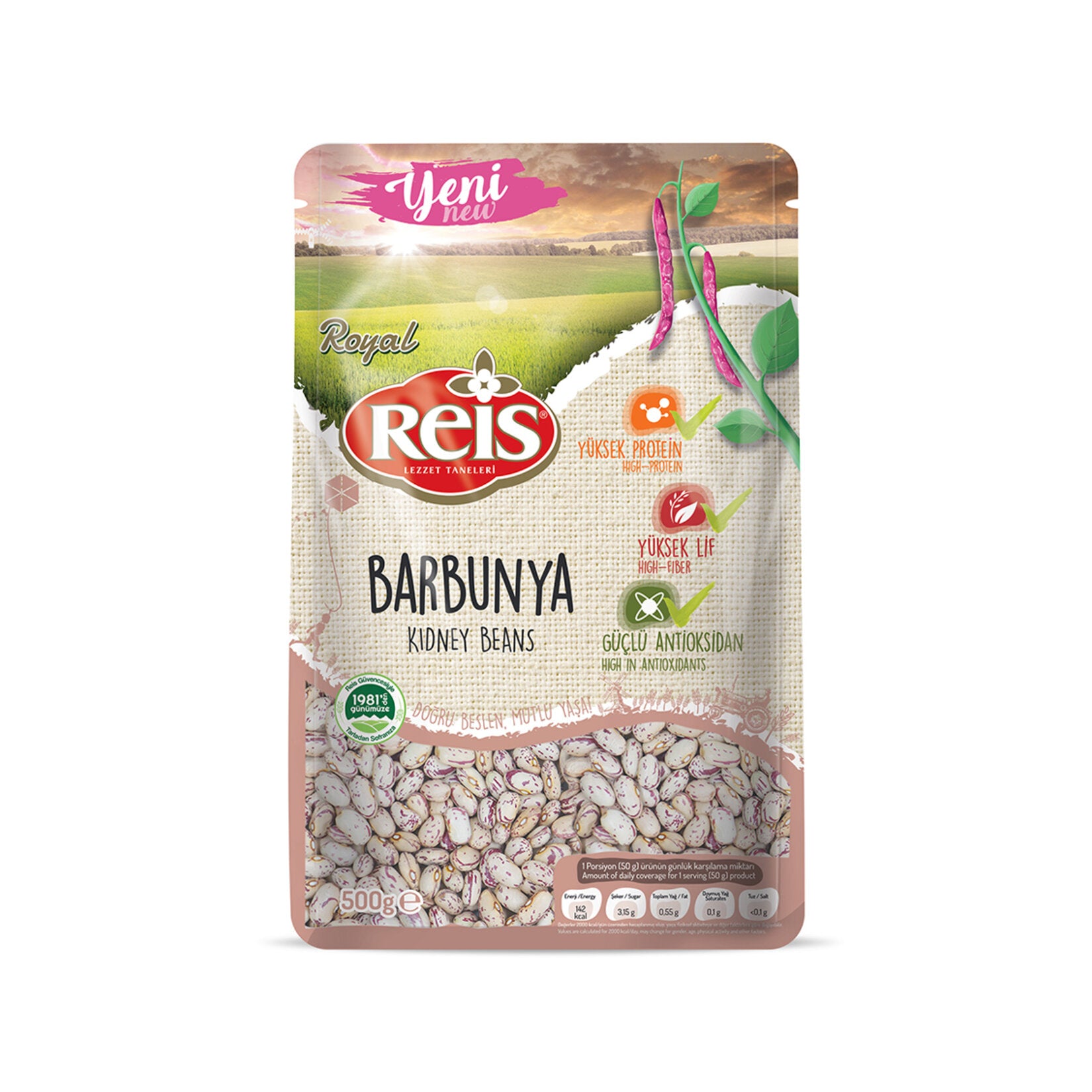 Reis Royal Cranberry Beans bring the rich taste and high nutritional value of Türkiye’s legumes to your kitchen.