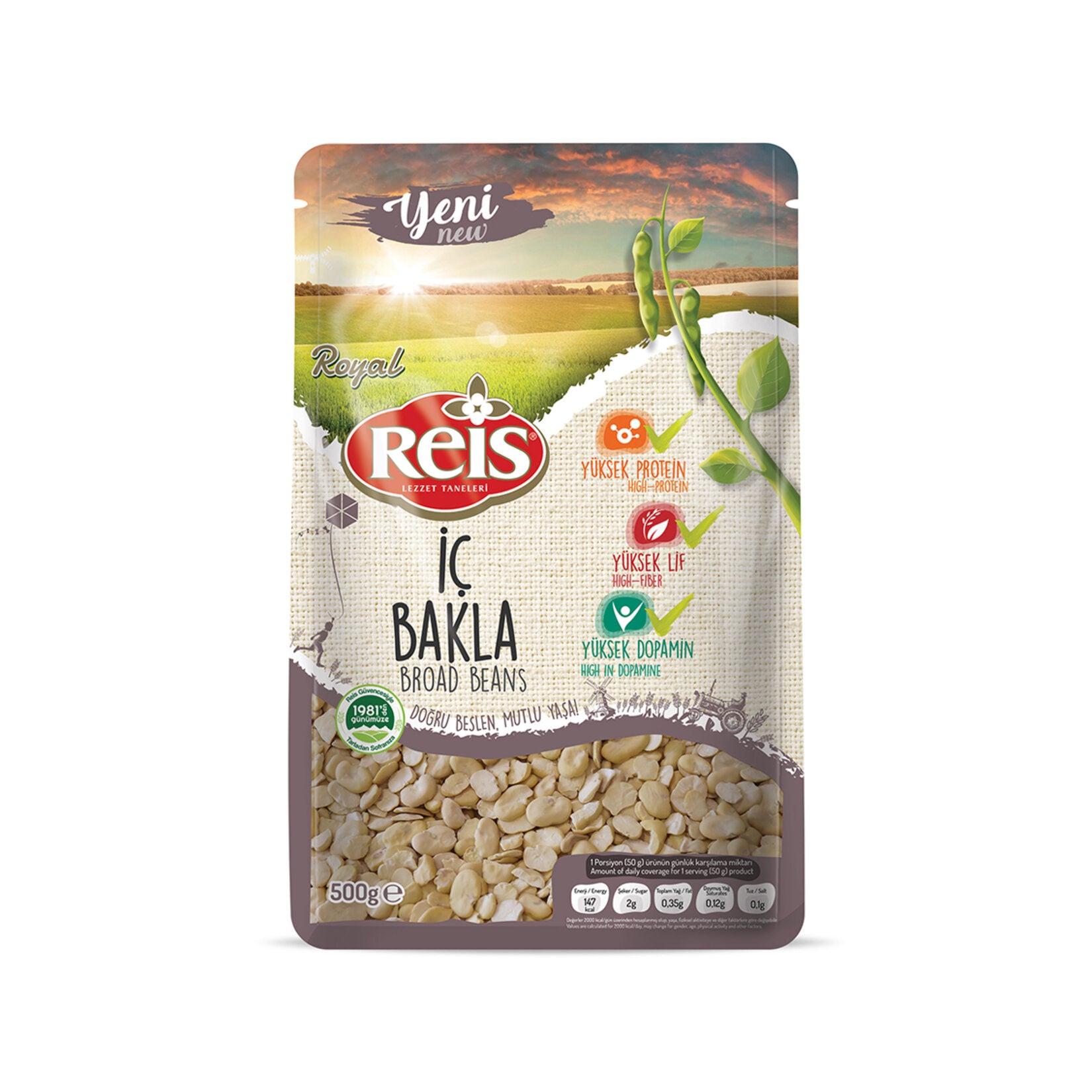 Reis Royal Fava Beans bring the rich, earthy taste of traditional Turkish legumes right to your kitchen.