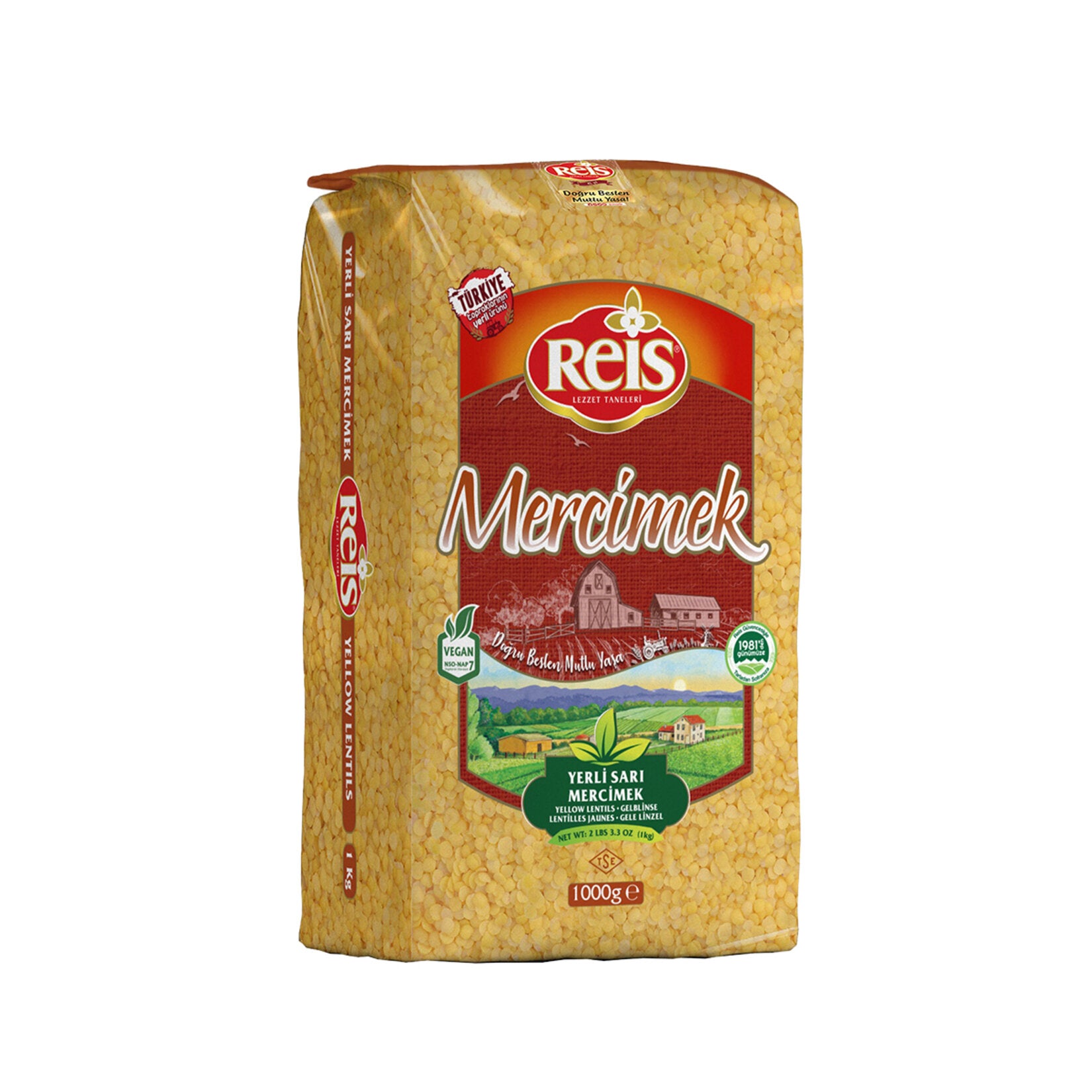 Reis Yellow Lentils bring the rich culinary heritage of Türkiye straight to your kitchen.