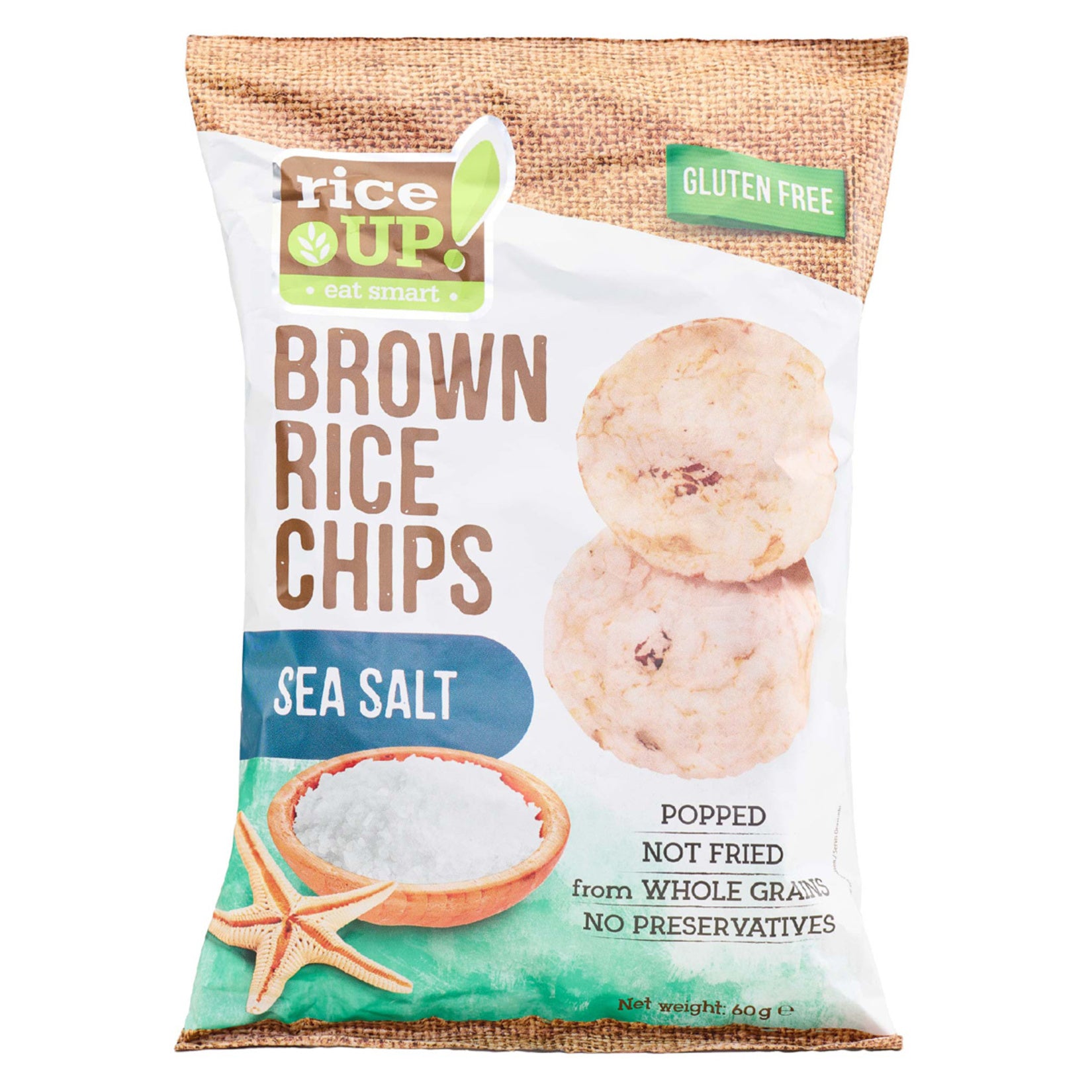 Rice Up Sea Salt Chips are light, crispy, and made with simple ingredients you can trust.