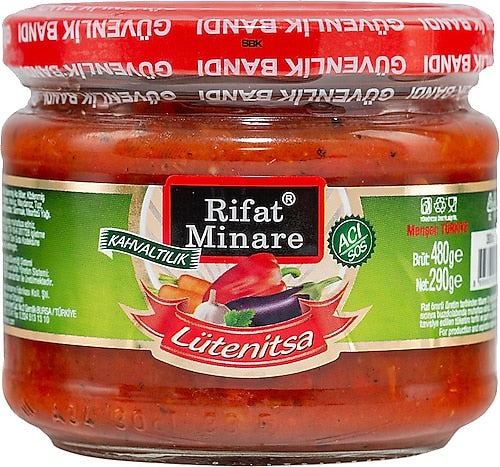 Rifat Minare Lutenitsa Hot Breakfast Sauce brings the bold, traditional flavors of the Balkans to your table.