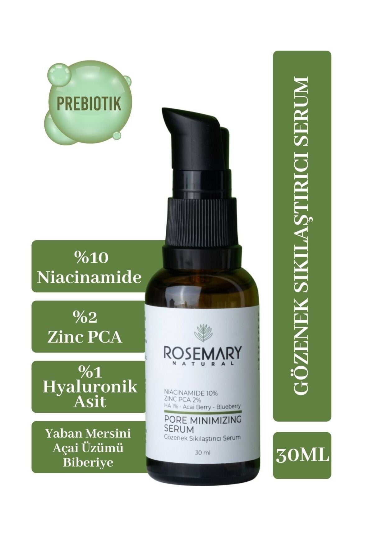 Rosemary Natural Pore Tightening Serum is formulated for oily and acne-prone skin to help visibly refine enlarged pores and balance excess sebum.
