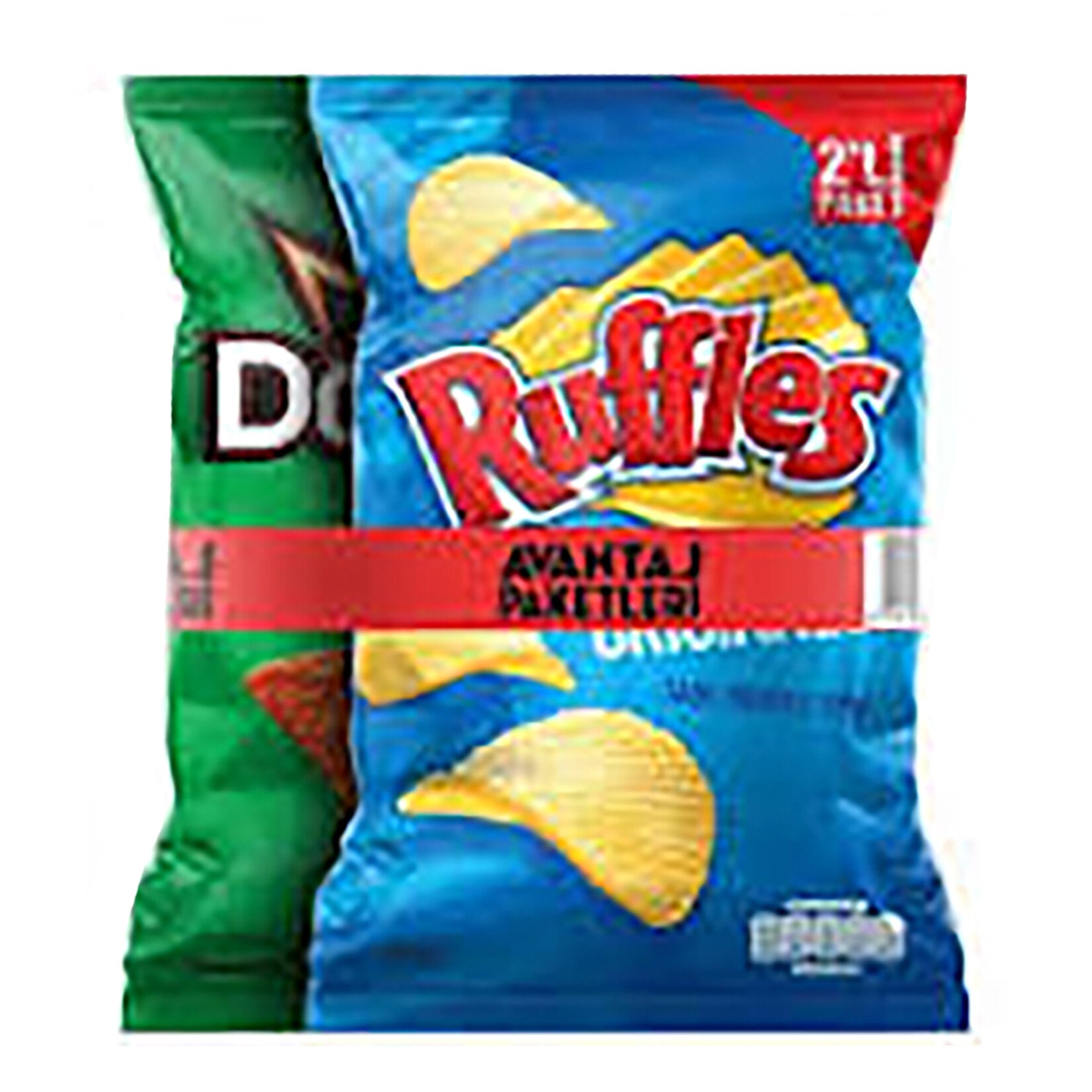 Enjoy the bold crunch of two iconic chip brands in one convenient pack with the Ruffles Doritos 2-Pack 11.2 oz (319 g).