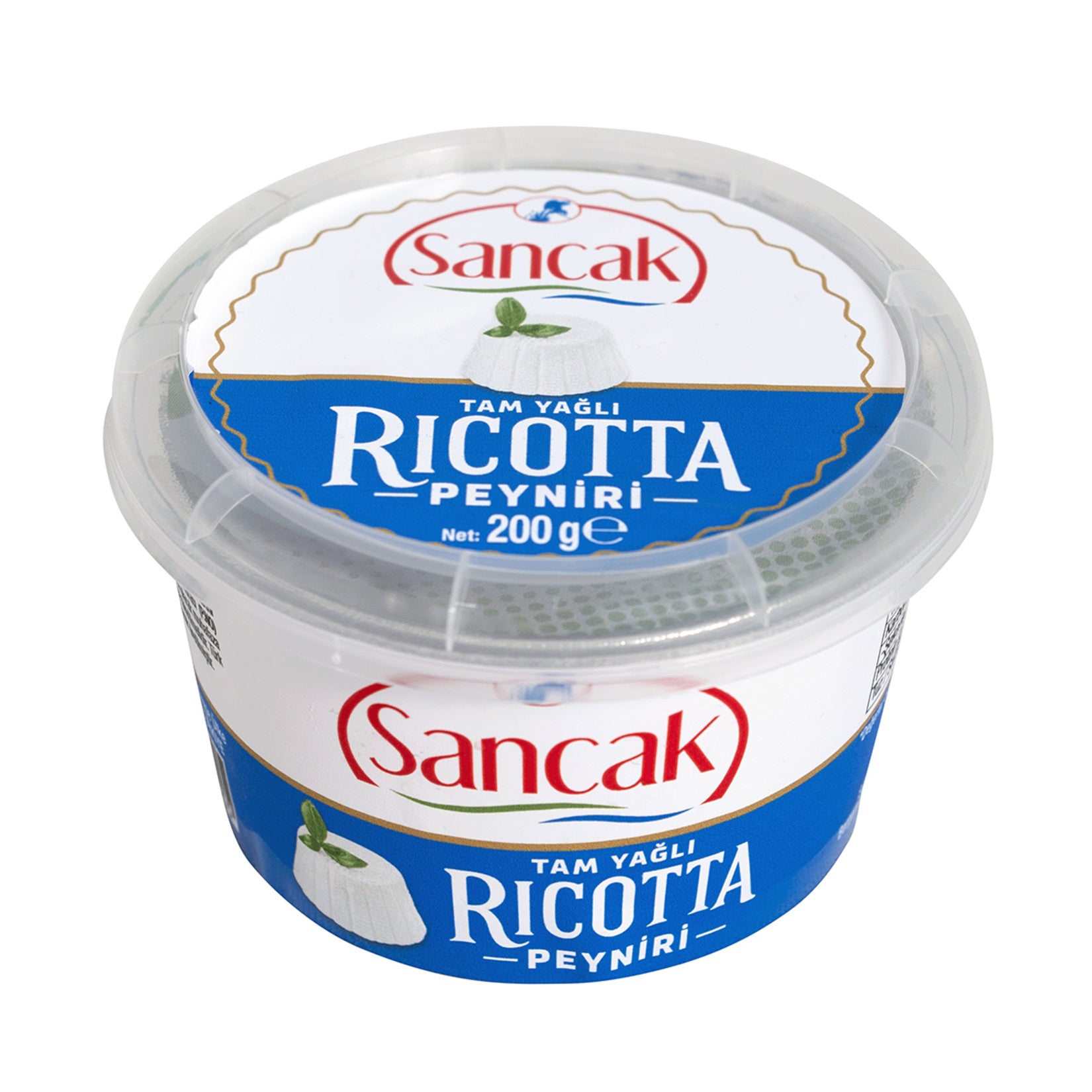 Sancak Full Fat Ricotta Cheese is a smooth and creamy fresh cheese made from pasteurized whey, offering a light yet rich dairy flavor that fits perfectly into both sweet and savory recipes.