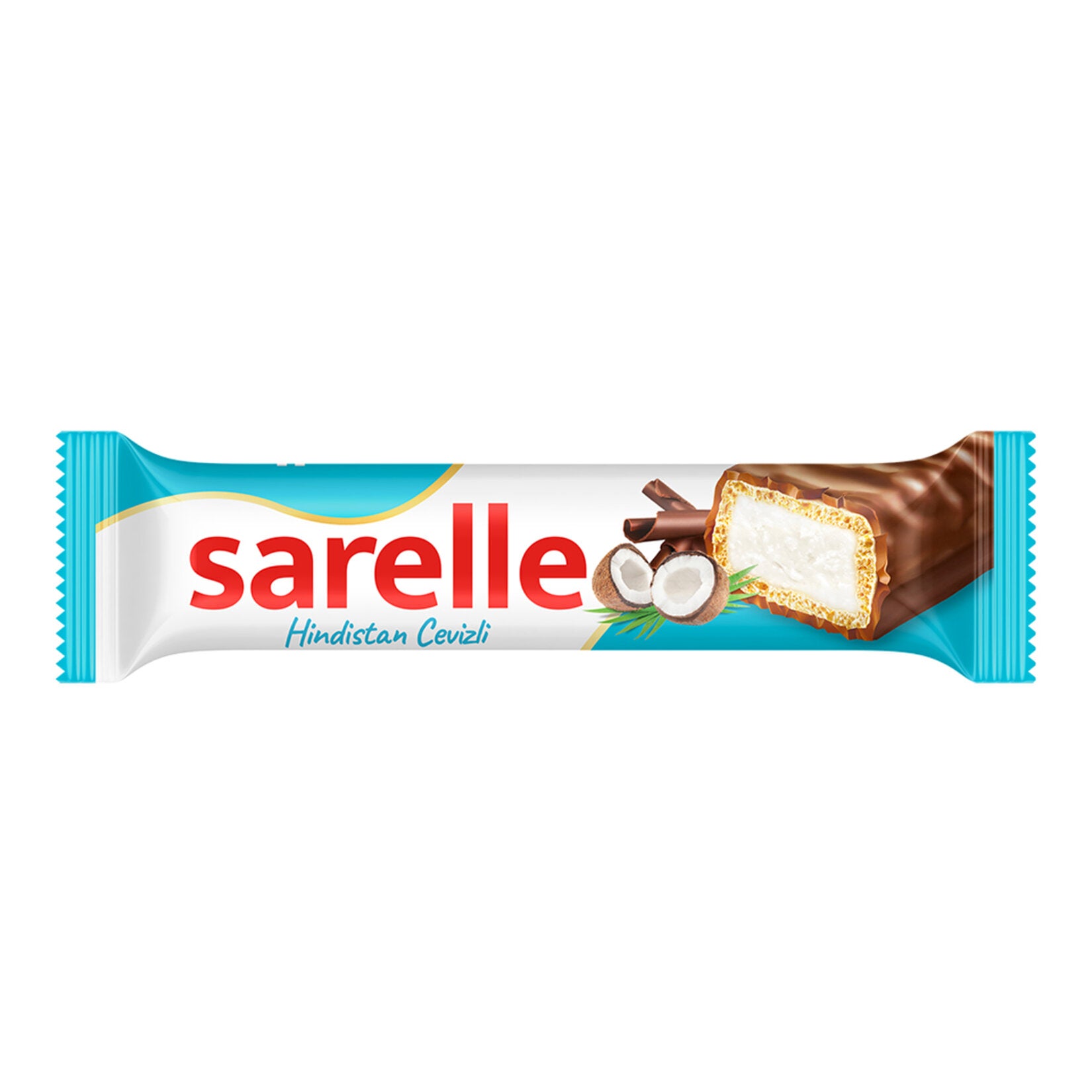 Experience the delicious taste of Sarelle Coconut Wafer, a crispy chocolate-coated treat filled with rich coconut cream.