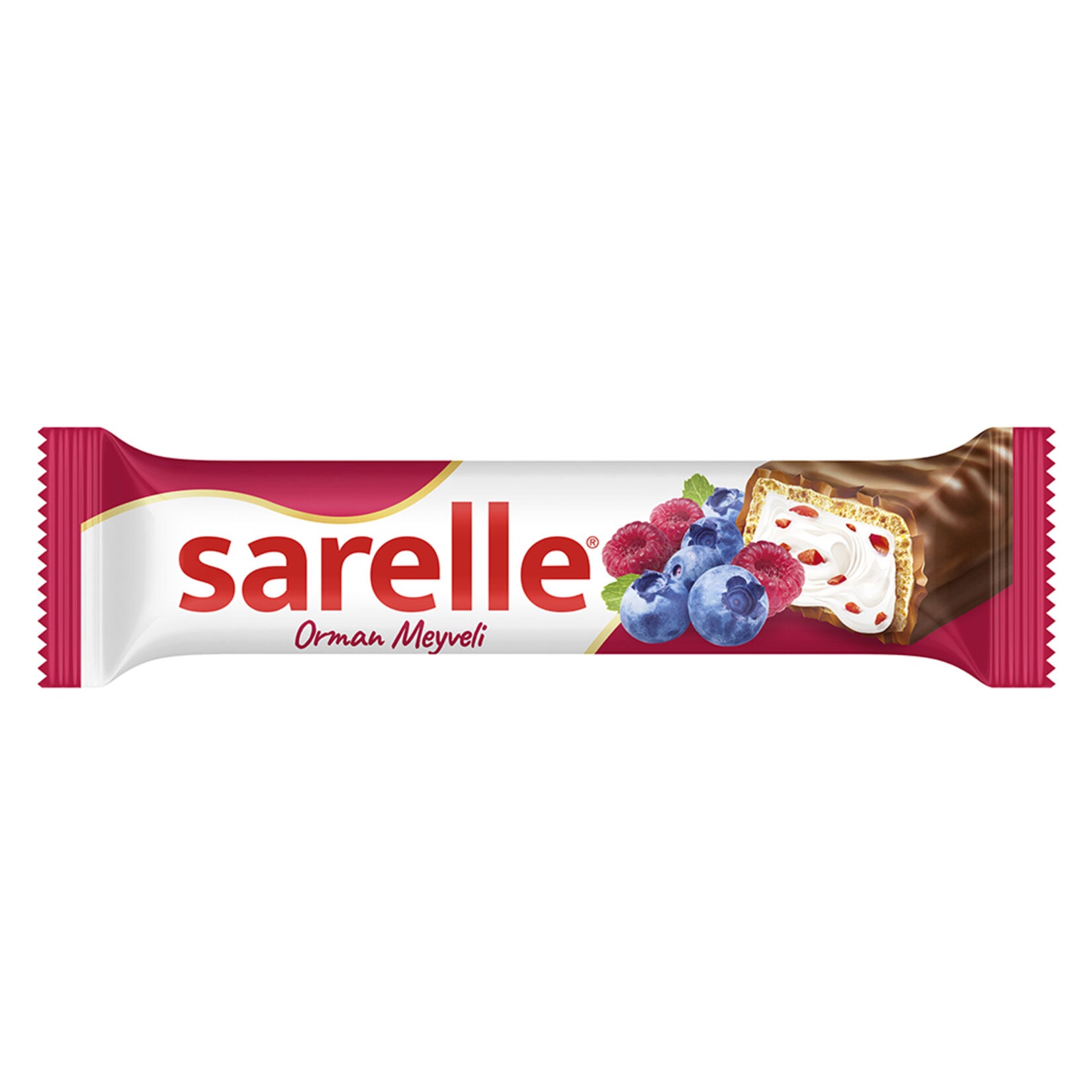 Experience the delightful fusion of fruity and creamy with the Sarelle Forest Fruit Wafer Bar.