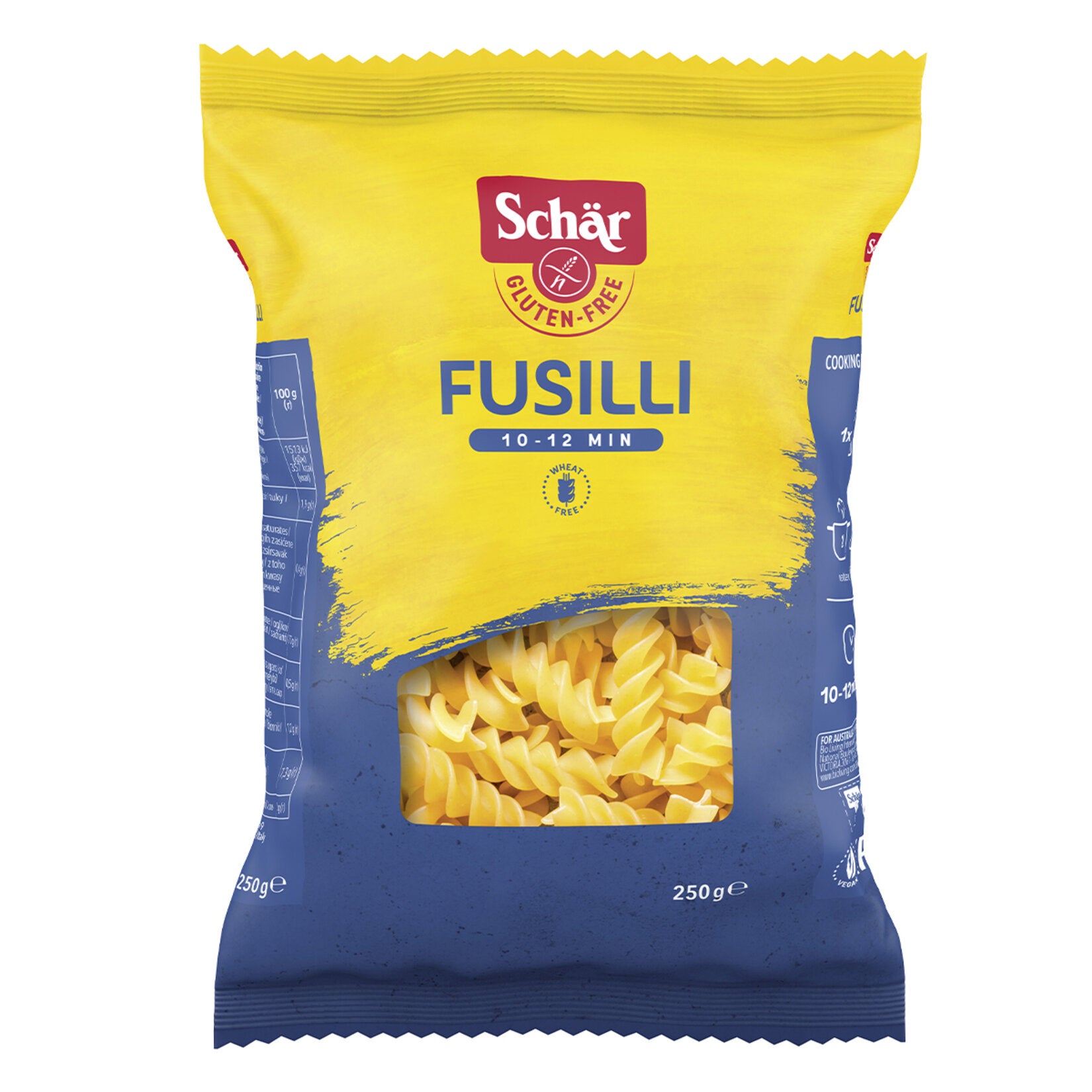 Schar Gluten Free Fusilli Pasta brings the delicious taste and texture of traditional pasta without the gluten.
