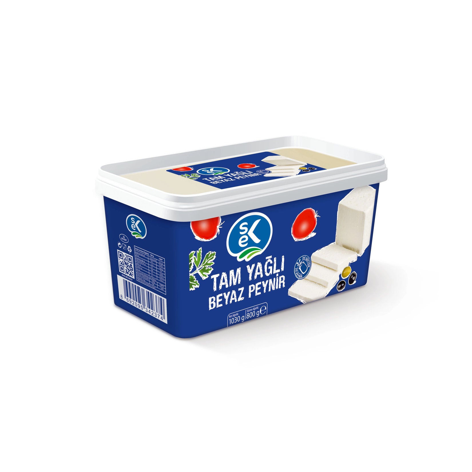 Sek Full Fat White Cheese is a classic staple of Turkish breakfast tables, crafted under fully hygienic conditions to deliver the rich, balanced flavor consumers love.