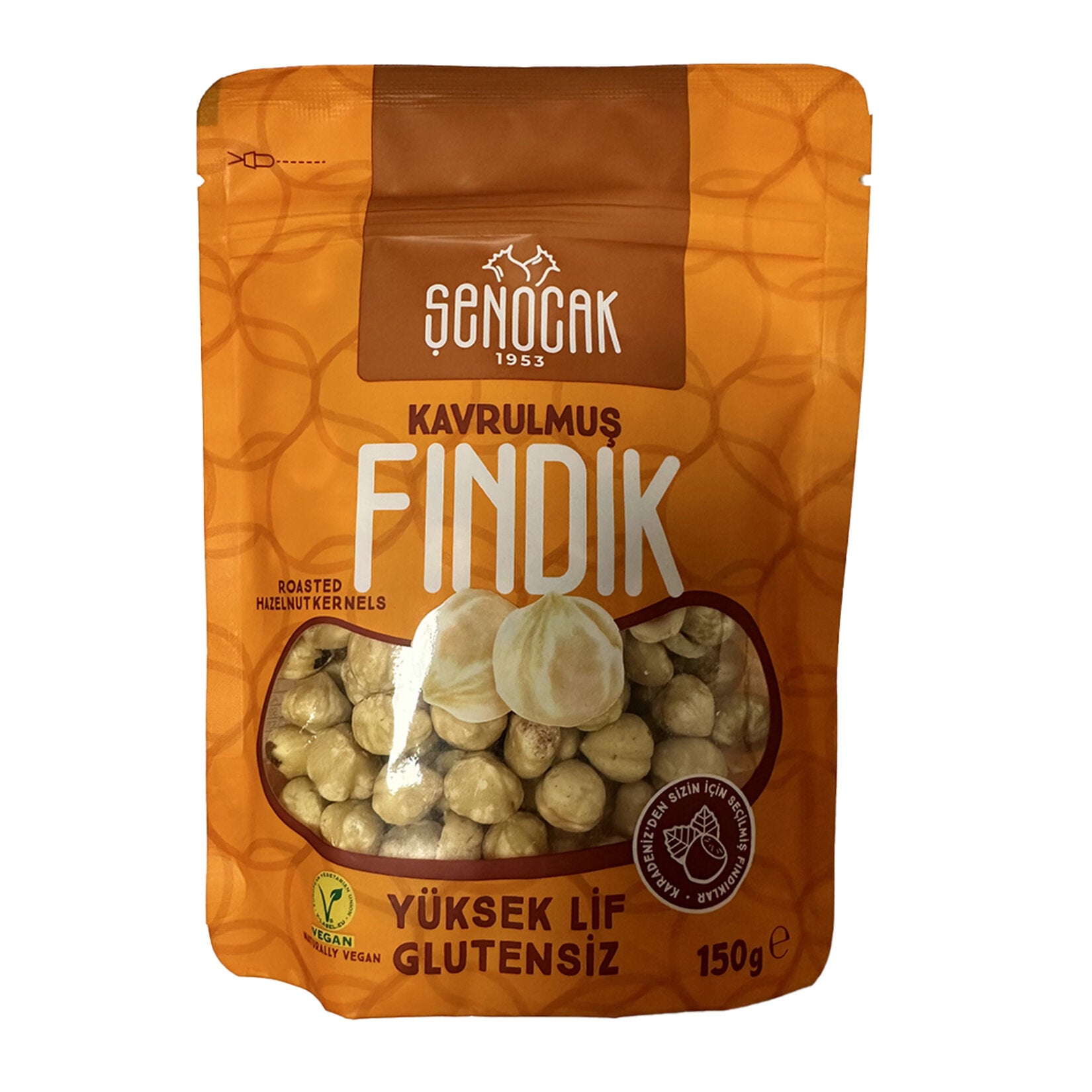 Senocak Roasted Hazelnuts bring you the rich, nutty taste of premium hazelnuts carefully roasted to 