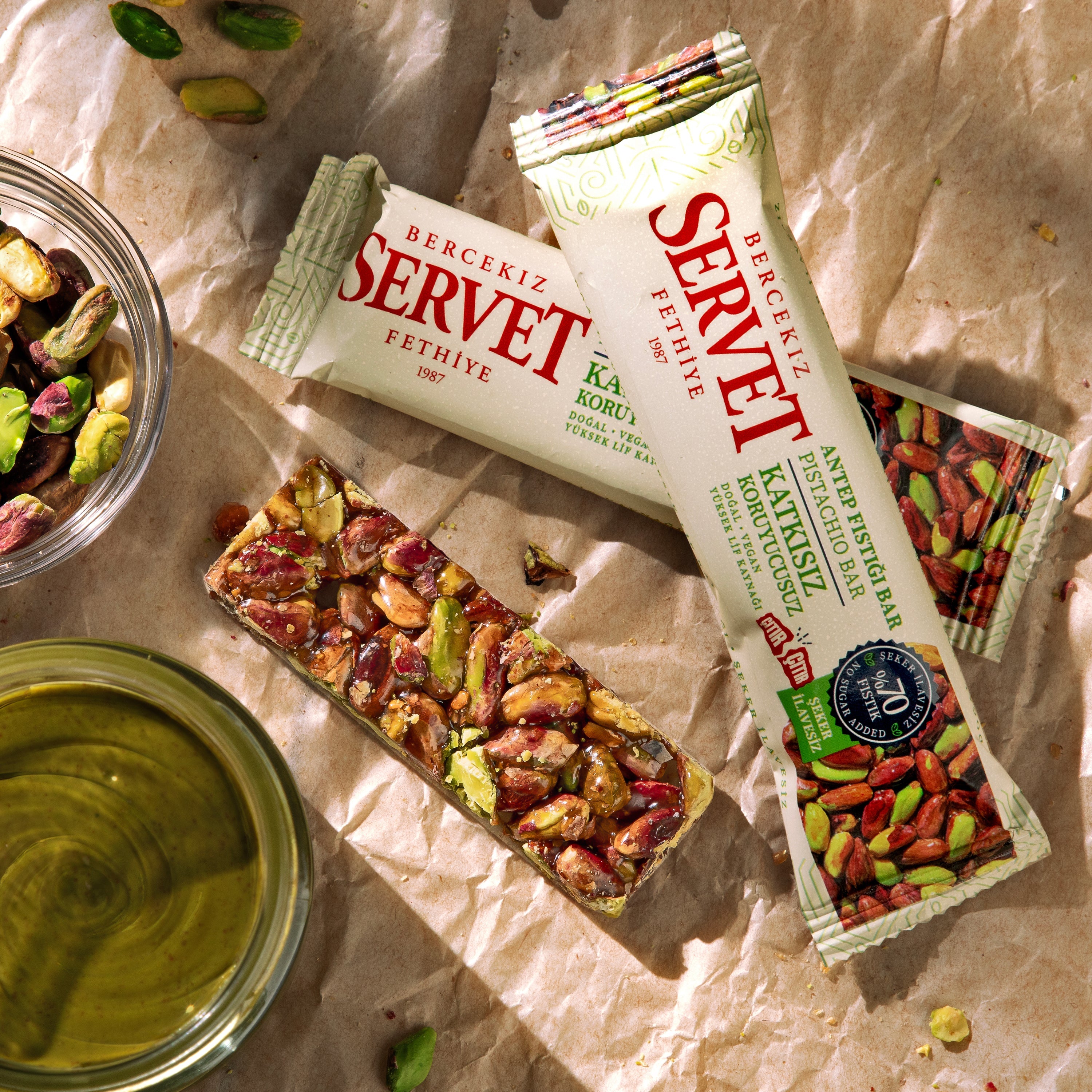 Servet Pistachio Brittle Bar 4.2 oz (6 x 20 g)
