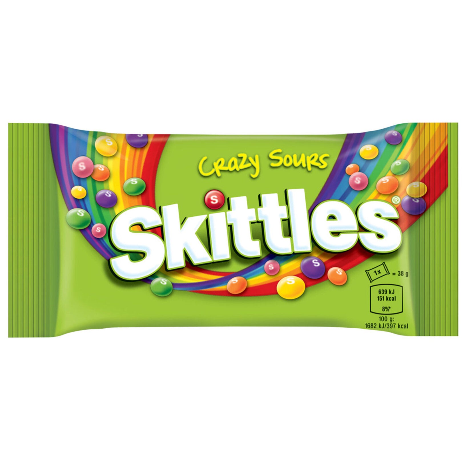 Skittles Sours Fruit Candy Dragee brings a tangy twist to your favorite fruity flavors.