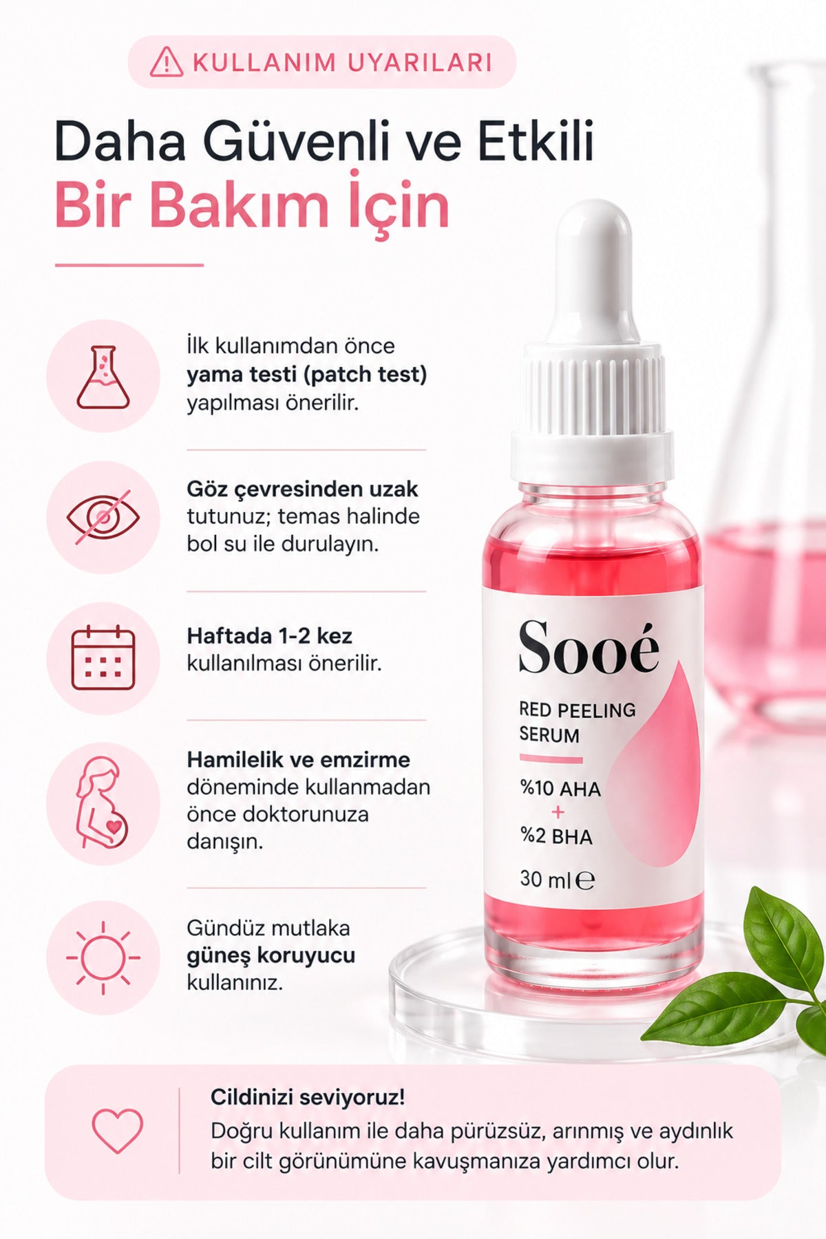 Sooe Red AHA BHA Peeling Serum is a high-performance chemical exfoliating face serum formulated with 10% AHA (Glycolic Acid) and 2% BHA (Salicylic Acid).