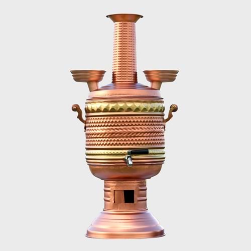 Bring the timeless tradition of Turkish tea culture into your home, cafe, or hospitality space with the Sozenler 10 L Copper Samovar.
