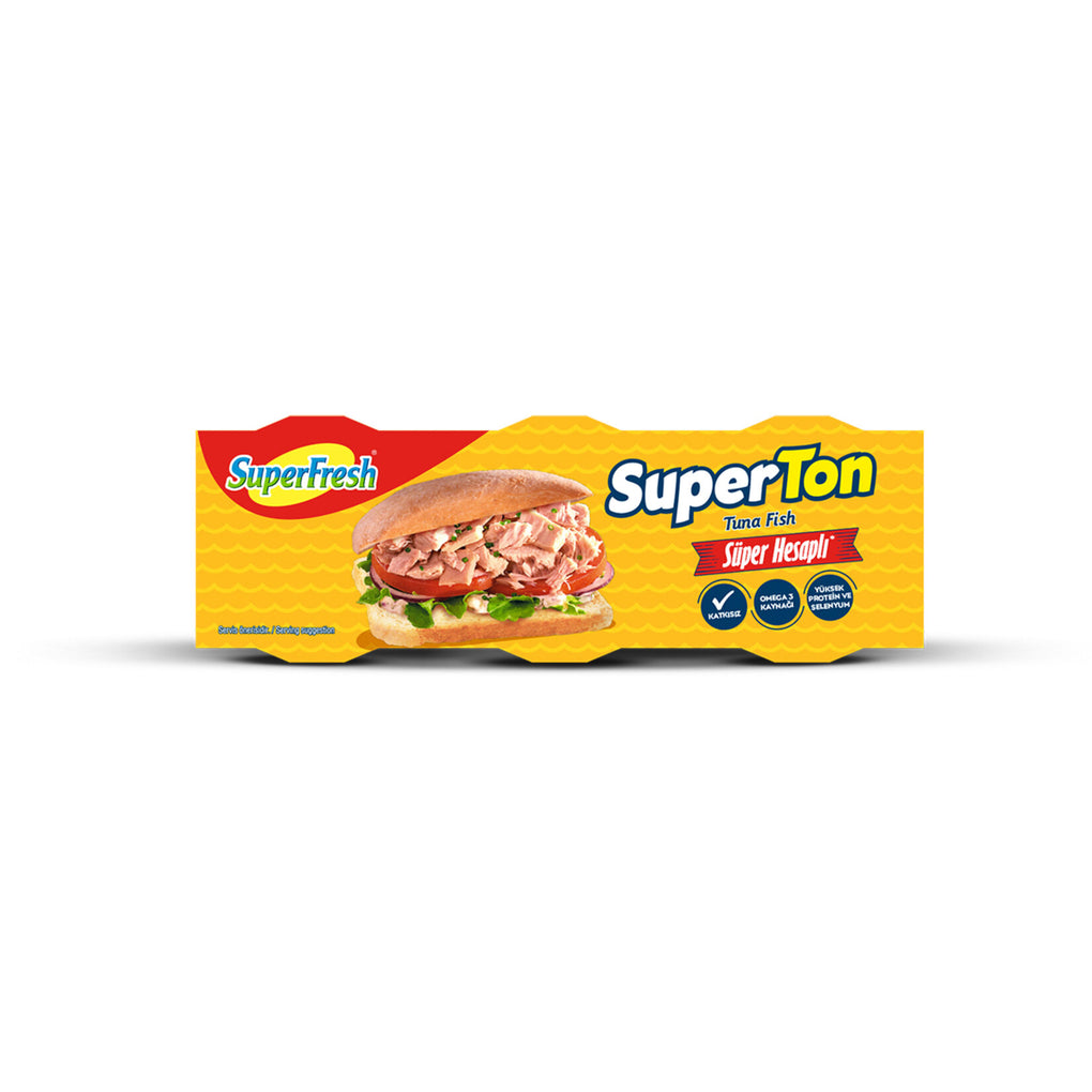Superfresh Superton Tuna in Sunflower Oil 7.9 oz (225 g) 3 x 75 g ...